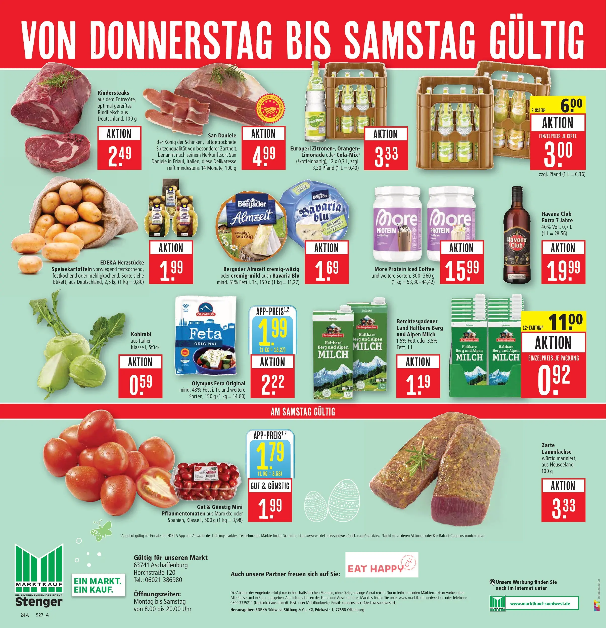 Marktkauf Prospekt Aschaffenburg	 (ab 23.03.2026) » Angebote online | Seite: 26 | Produkte: Feta, Milch, Limonade, Rindfleisch