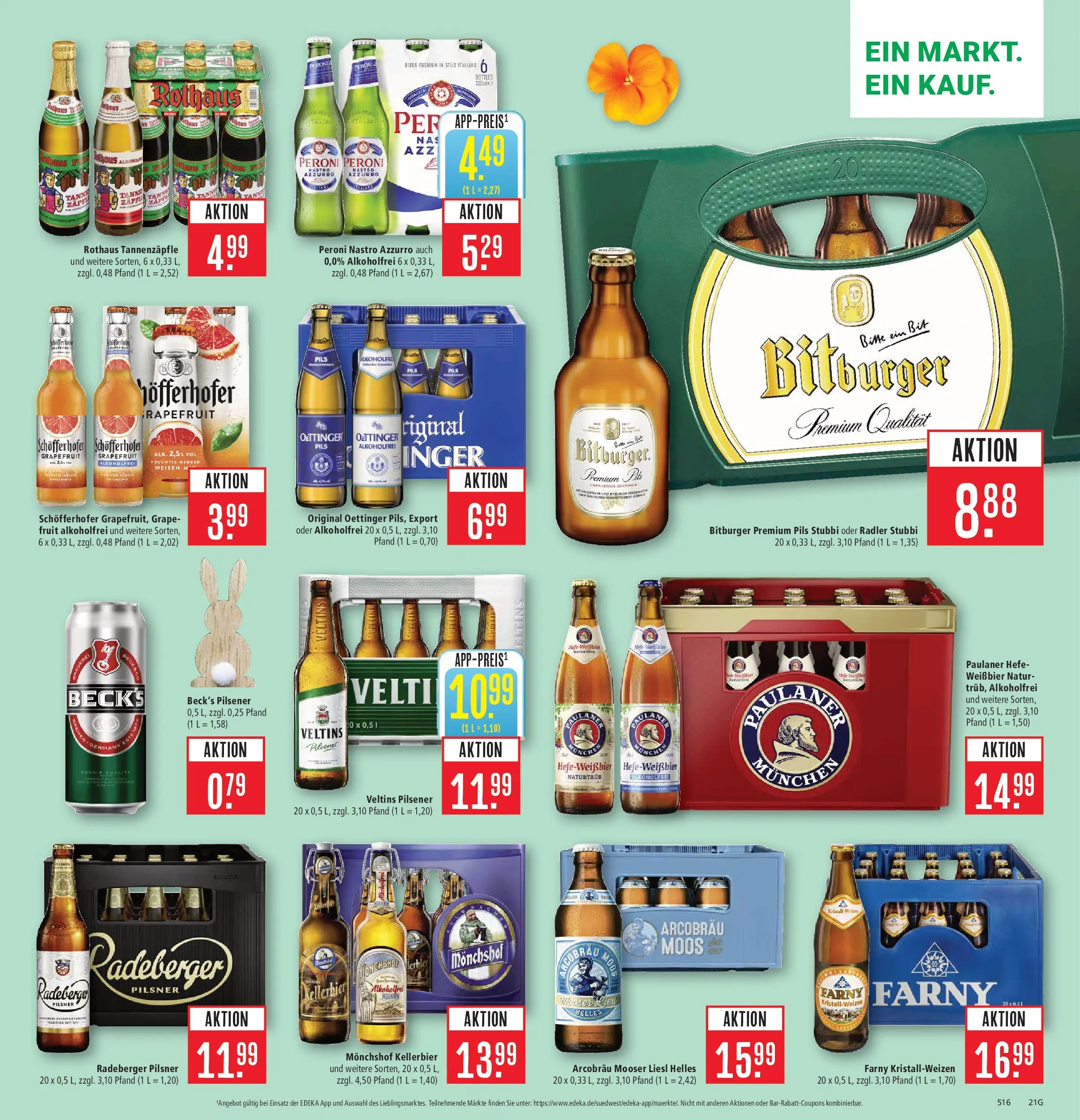 Marktkauf Prospekt Friedrichshafen	 (ab 23.03.2026) » Angebote online | Seite: 23 | Produkte: Bitburger, Weißbier, Grapefruit, Veltins