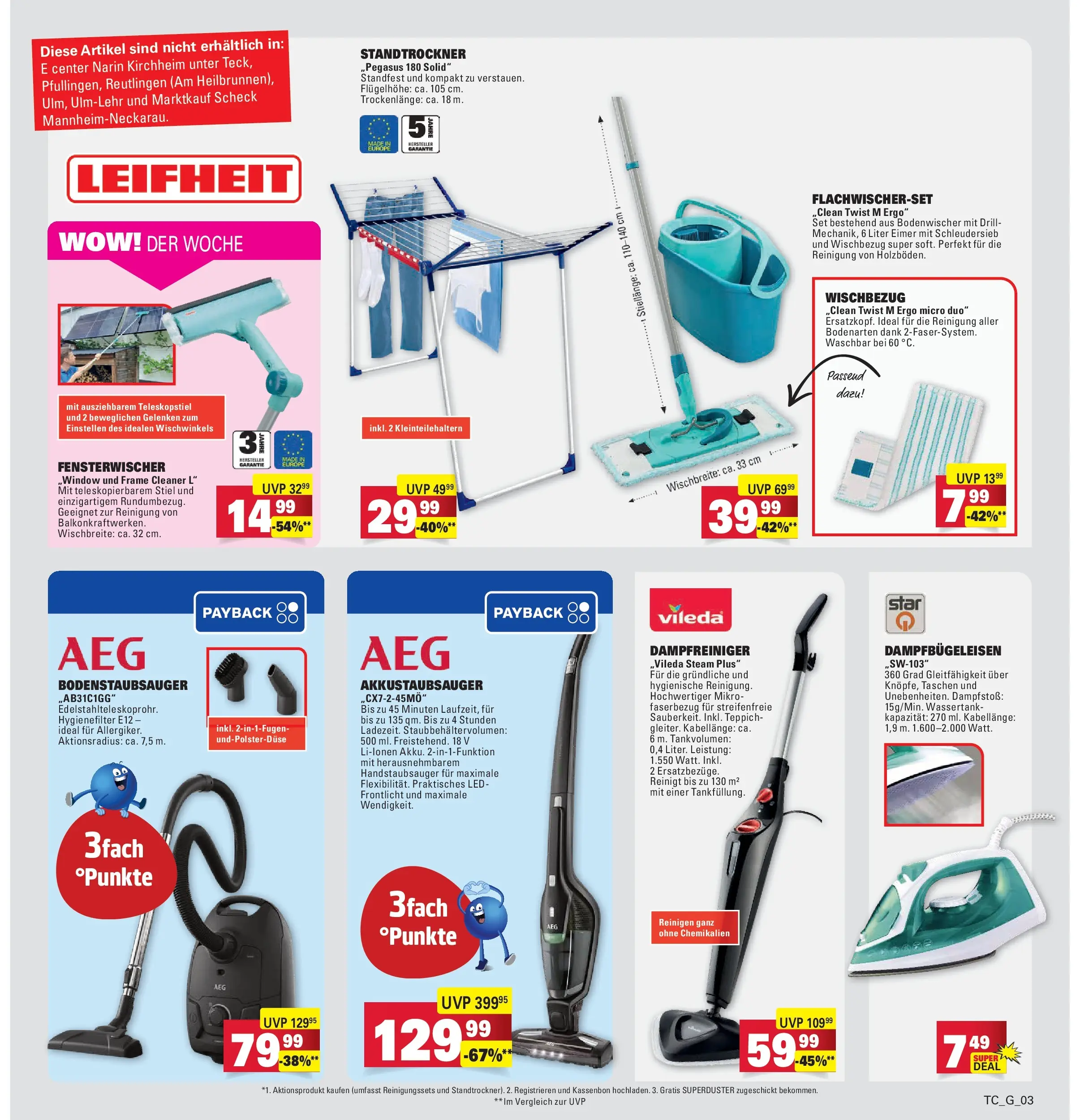 Marktkauf Prospekt Ostfildern	 (ab 23.03.2026) » Angebote online | Seite: 29 | Produkte: Staubsauger, Teppich