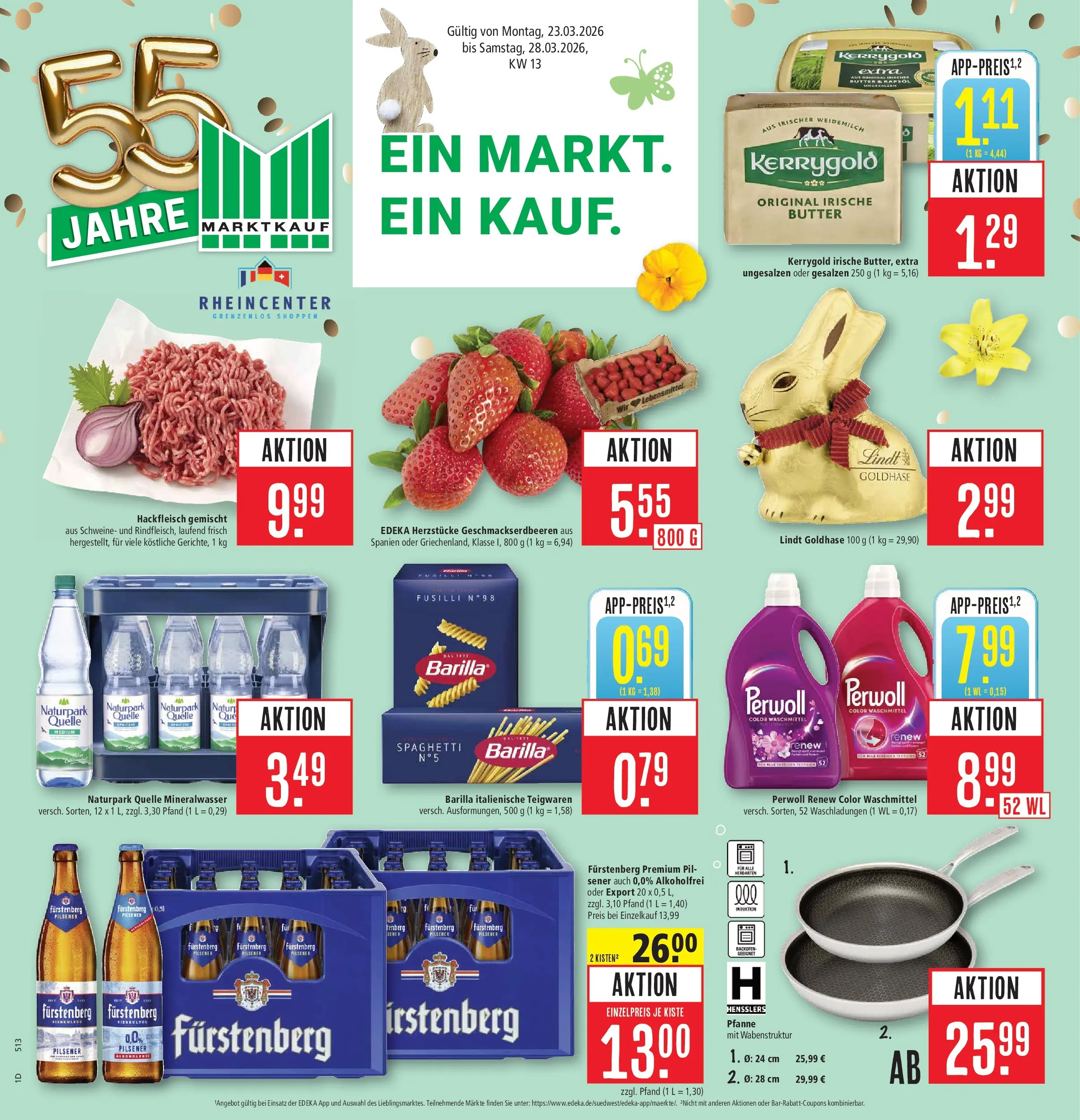 Marktkauf Prospekt Weil Am Rhein	 (ab 23.03.2026) » Angebote online | Seite: 1 | Produkte: Perwoll, Mineralwasser, Lindt, Hackfleisch