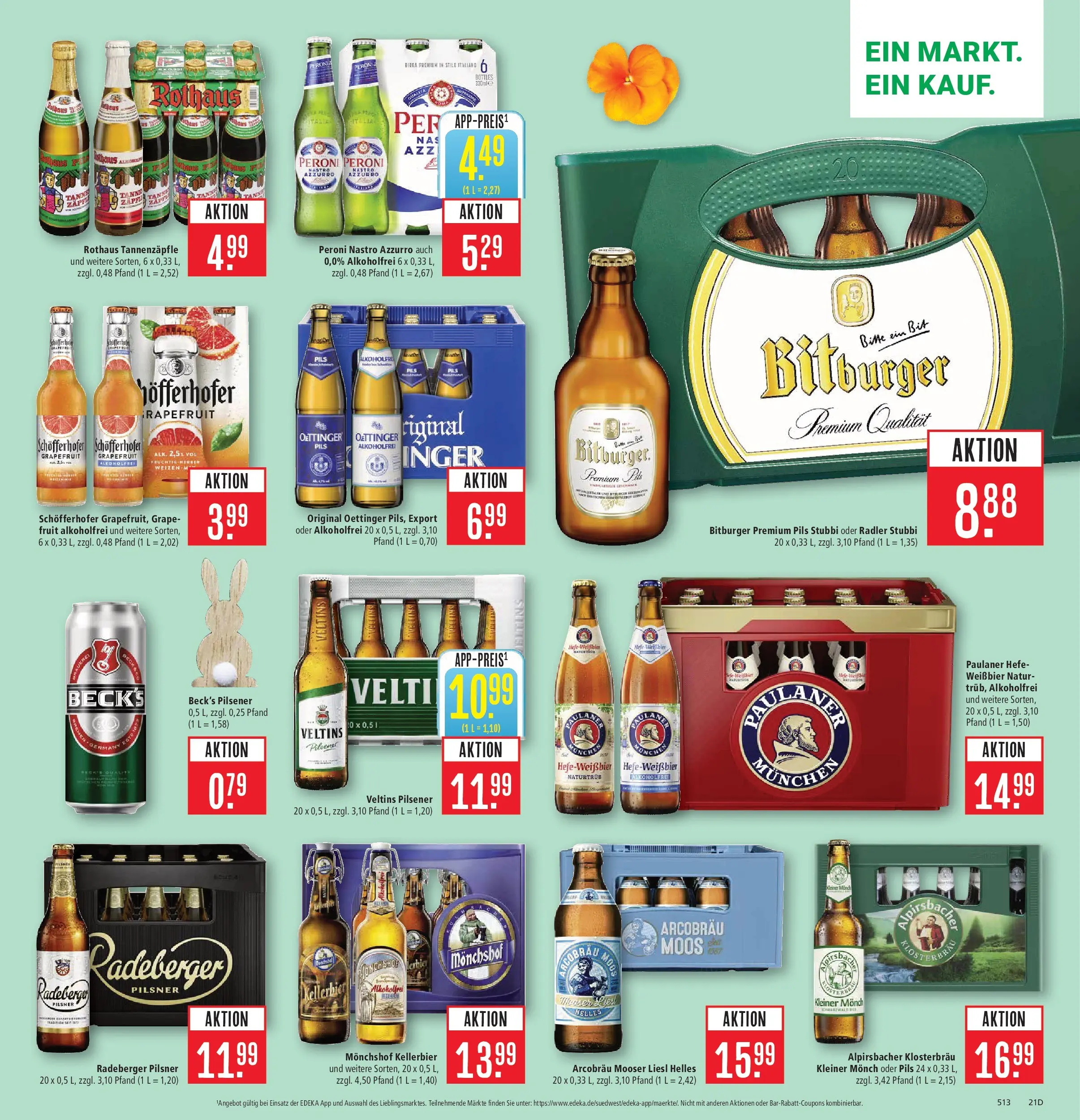 Marktkauf Prospekt Weil Am Rhein	 (ab 23.03.2026) » Angebote online | Seite: 23 | Produkte: Bitburger, Grapefruit, Radler, Radeberger pilsner