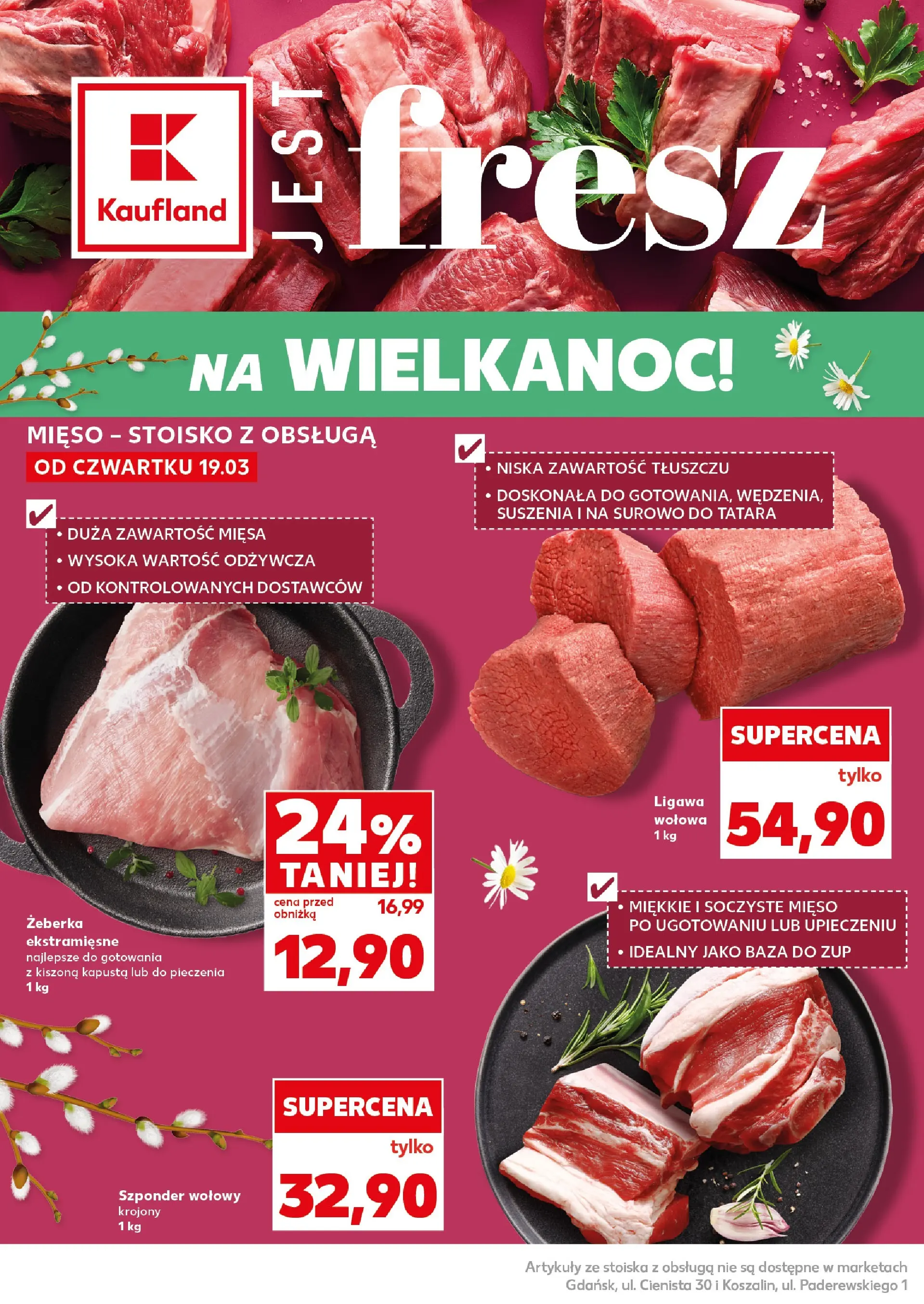 Kaufland gazetka - Super Sobota od 21.03.2026 - od jutra PDF | Strona: 16 | Produkty: Kapusta, Mięso