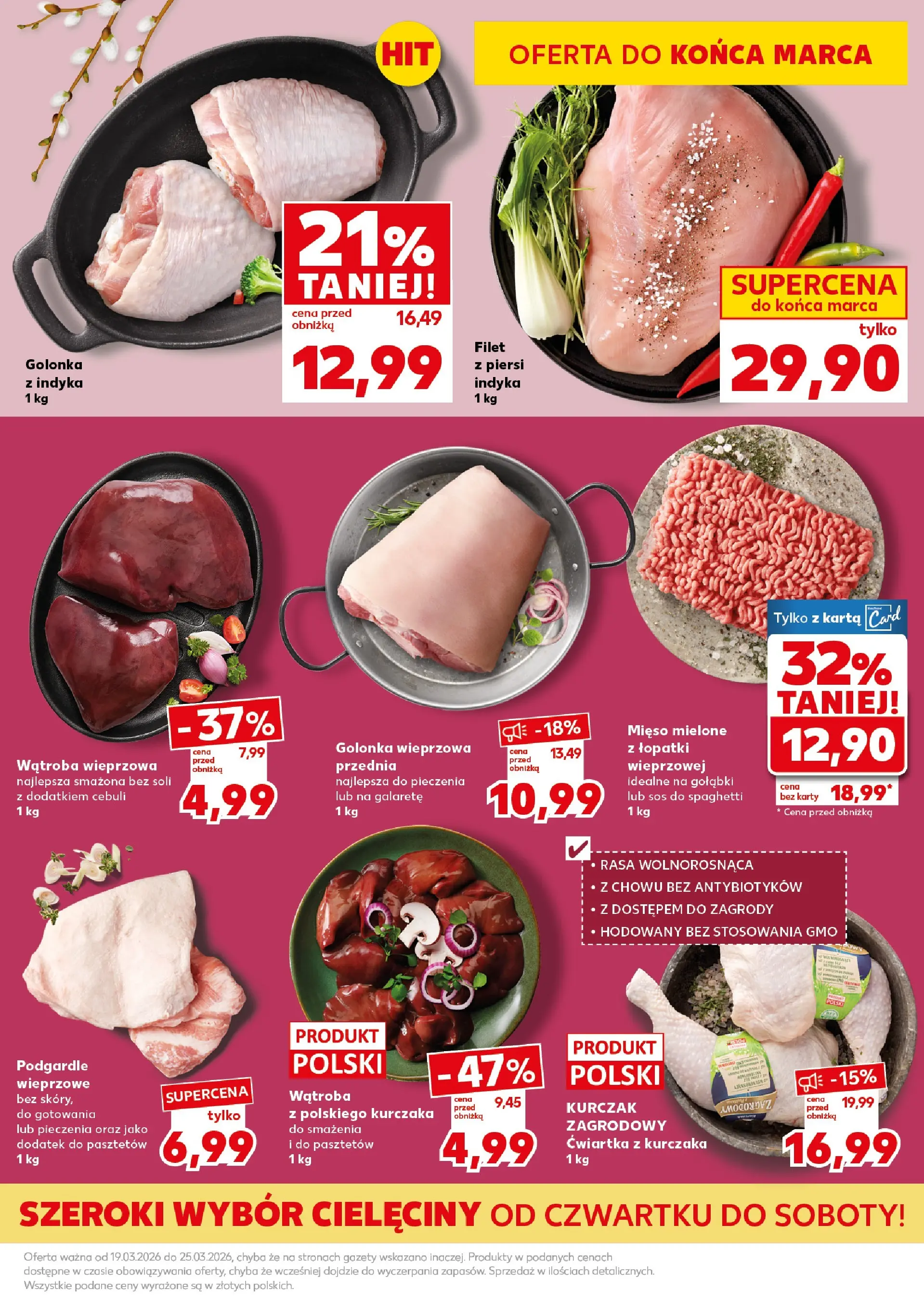 Kaufland gazetka - Super Sobota od 21.03.2026 - od jutra PDF | Strona: 17 | Produkty: Kurczak, Mięso, Mięso mielone, Ćwiartka z kurczaka