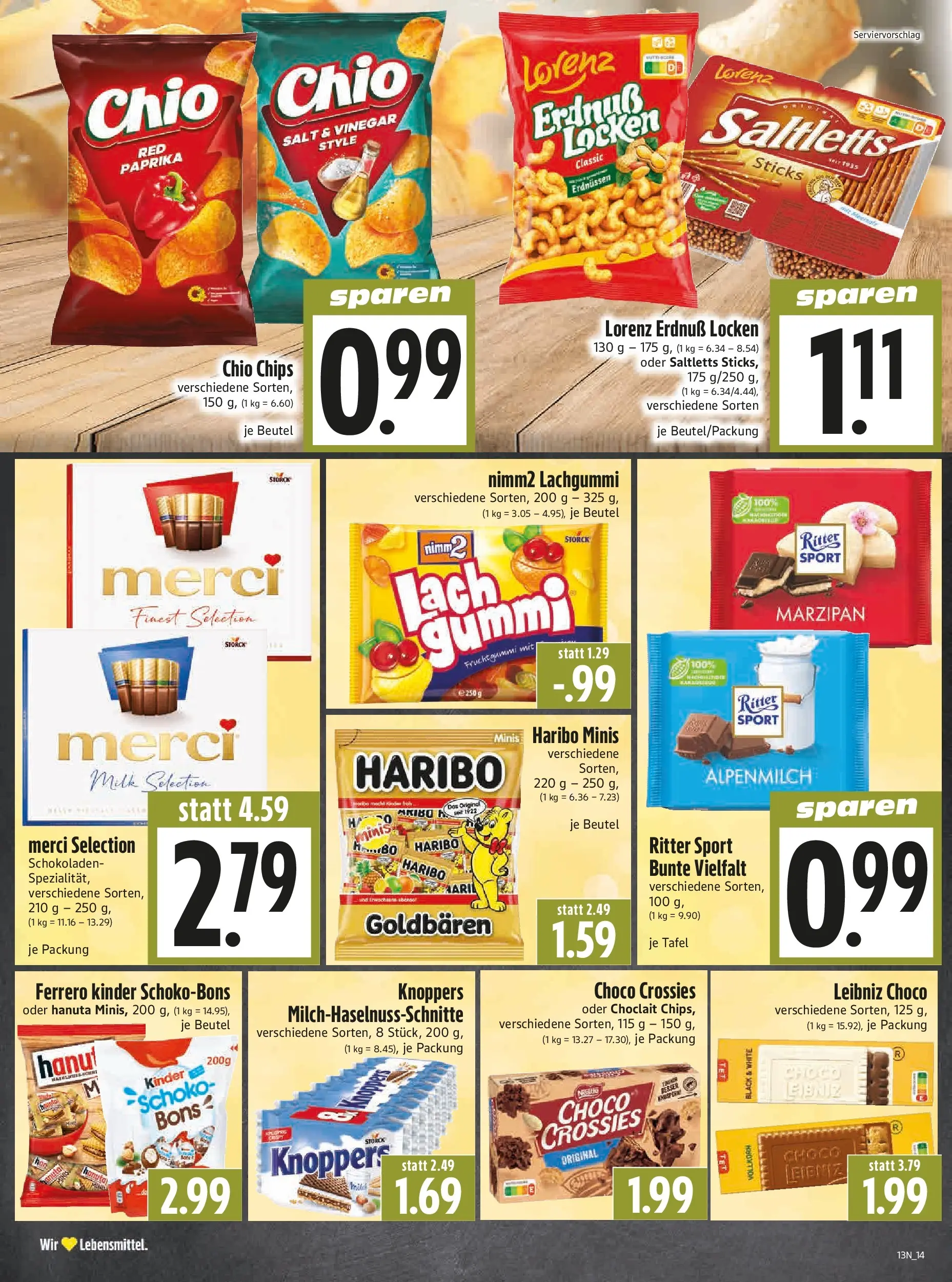 Angebote - Edeka Hahner: Wochenangebote (ab 22.03.2026) zum Blättern | Seite: 16 | Produkte: Haribo, Ritter sport, Paprika, Knoppers