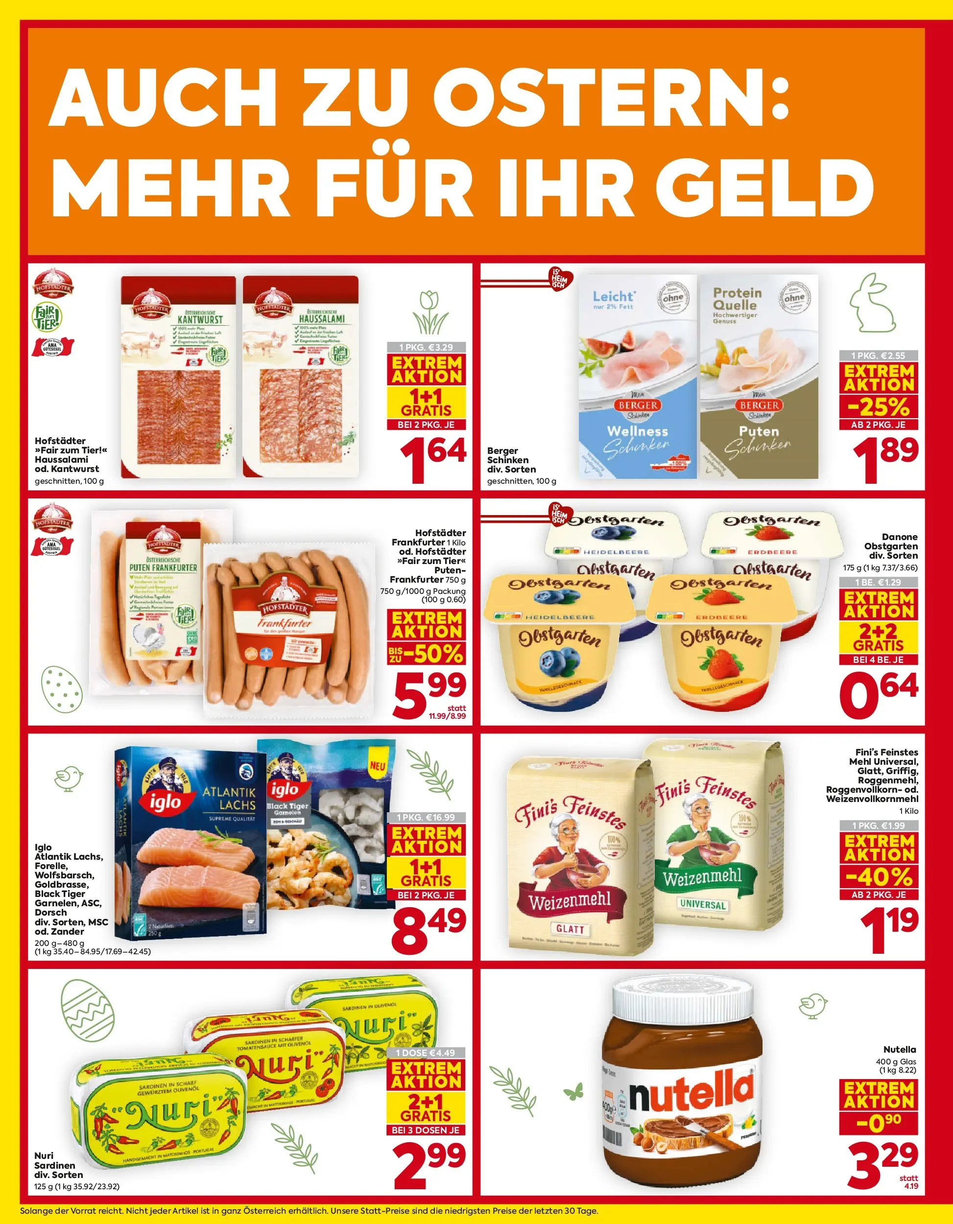 Billa - BILLA: Flugblatt gültig bei BILLA & BILLA PLUS ab 25.03.2026 - Angebote, Prospekt | Seite: 4 | Produkte: Schinken