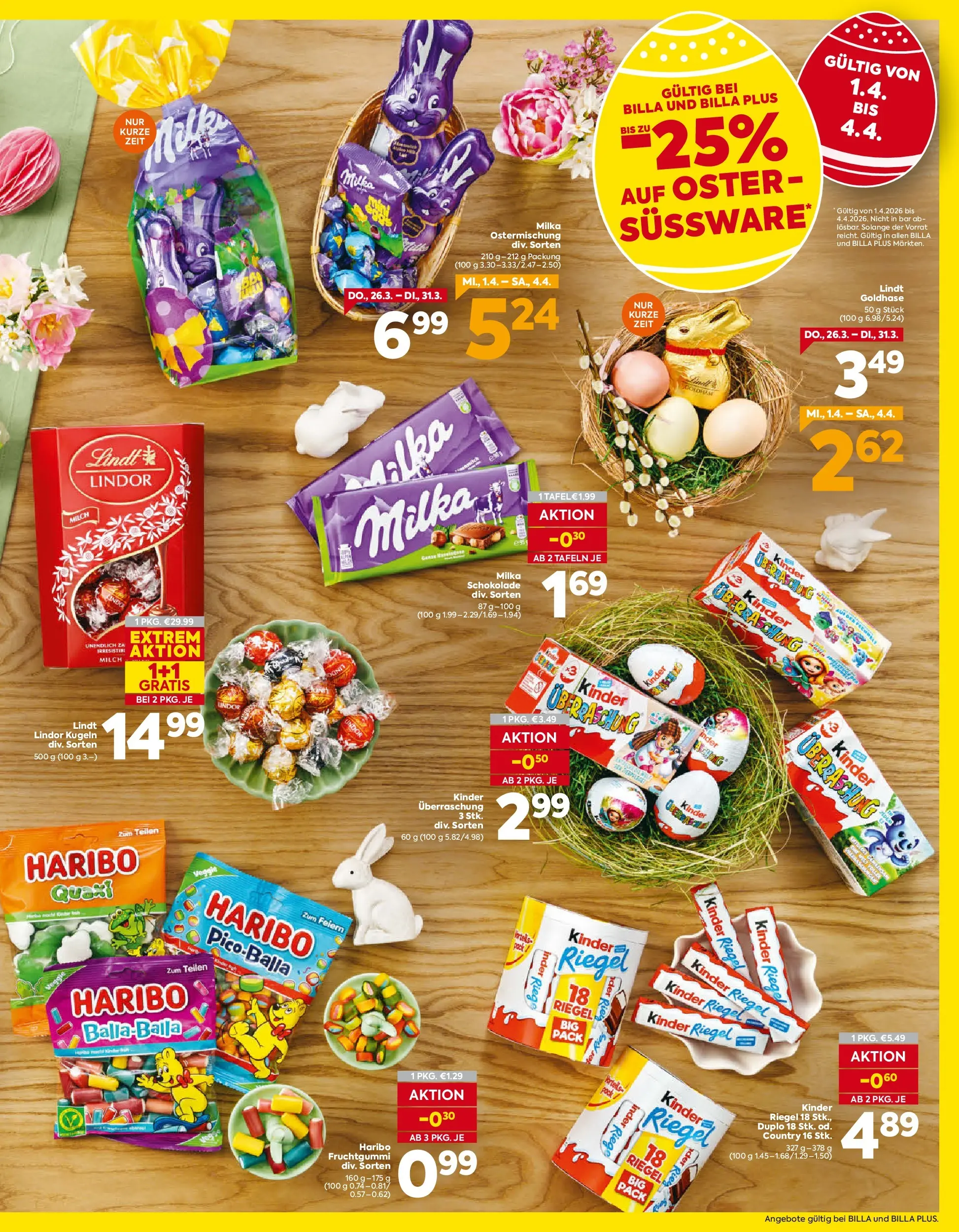 Billa - BILLA: Flugblatt gültig bei BILLA & BILLA PLUS ab 25.03.2026 - Angebote, Prospekt | Seite: 15 | Produkte: Milch, Schokolade