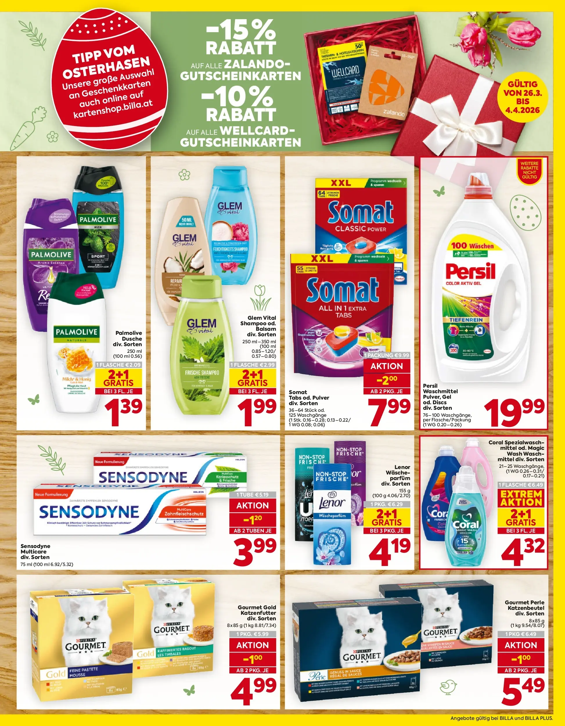 Billa - BILLA: Flugblatt gültig bei BILLA & BILLA PLUS ab 25.03.2026 - Angebote, Prospekt | Seite: 19 | Produkte: Limette, Regal, Dusche, Waschmittel