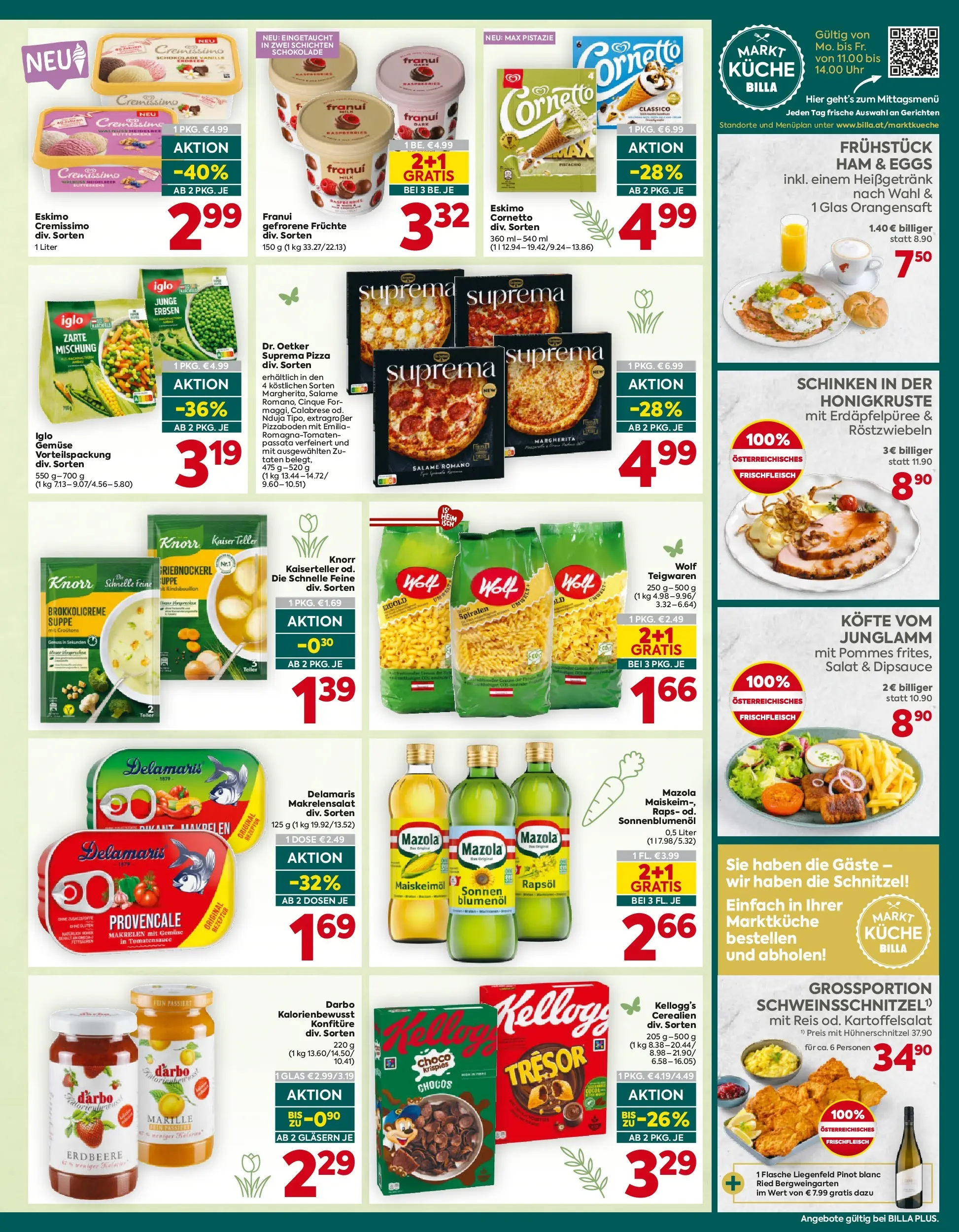 Billa Plus - BILLA PLUS: Flugblatt Wien von 25.03.2026 - Aktuelle Angebote | Seite: 17 | Produkte: Salat, Erbsen, Schinken, Pizza