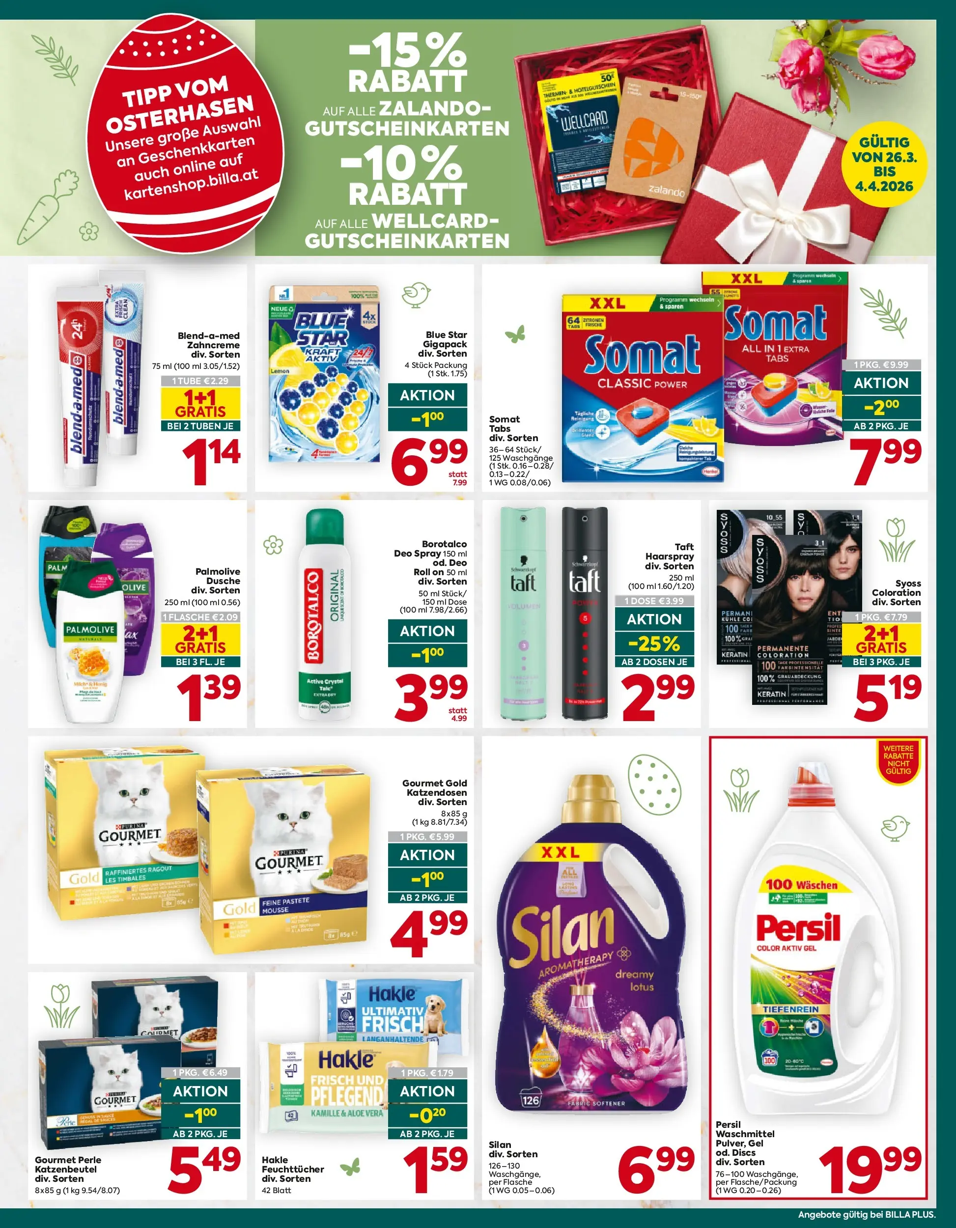 Billa Plus - BILLA PLUS: Flugblatt Wien von 25.03.2026 - Aktuelle Angebote | Seite: 19 | Produkte: Dusche, Haarspray, Waschmittel