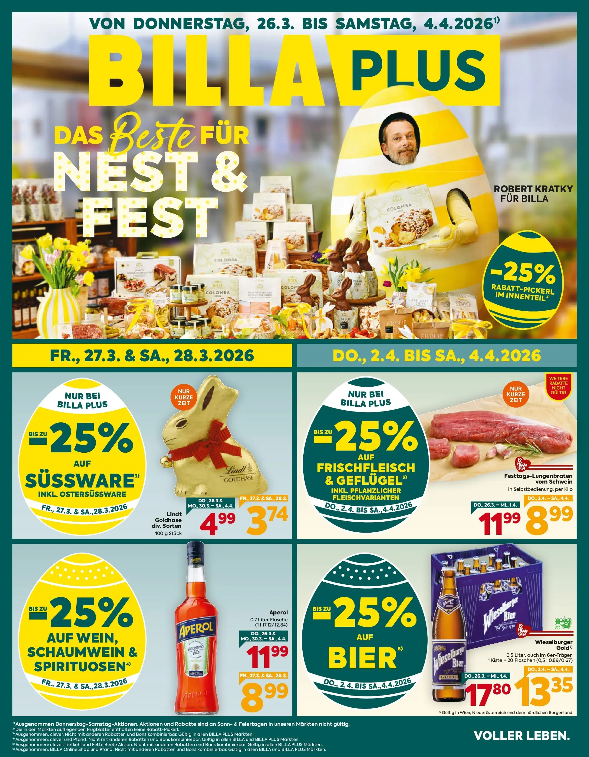 Billa Plus - BILLA PLUS: Flugblatt Wien von 25.03.2026 - Aktuelle Angebote | Seite: 1 | Produkte: Bier