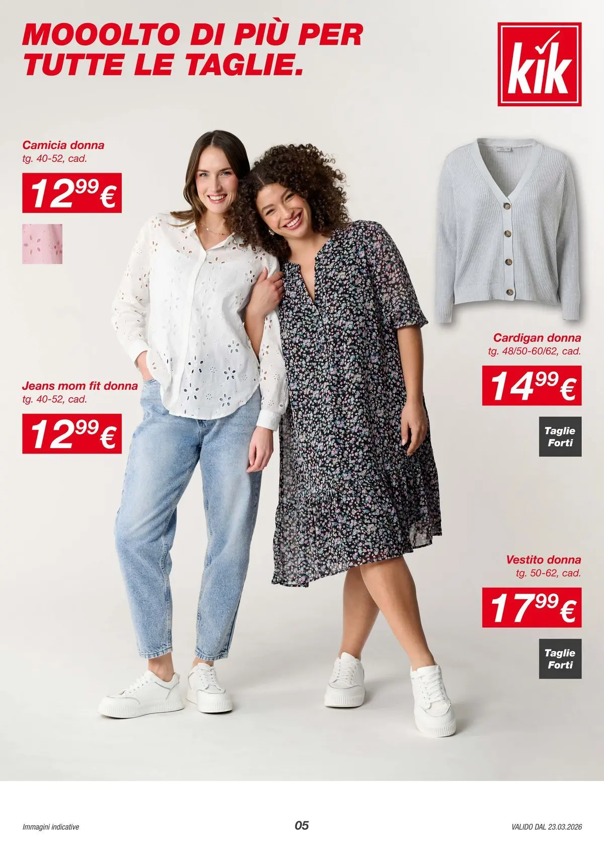 Nuovo KiK - Mooolta piu leggerezza coni tessuti di lino. dal 20/03/2026 > offerte anteprima 🛍️ | Pagina: 5