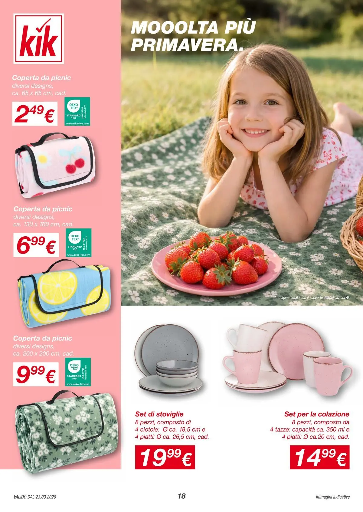 Nuovo KiK - Mooolta piu leggerezza coni tessuti di lino. dal 20/03/2026 > offerte anteprima 🛍️ | Pagina: 18