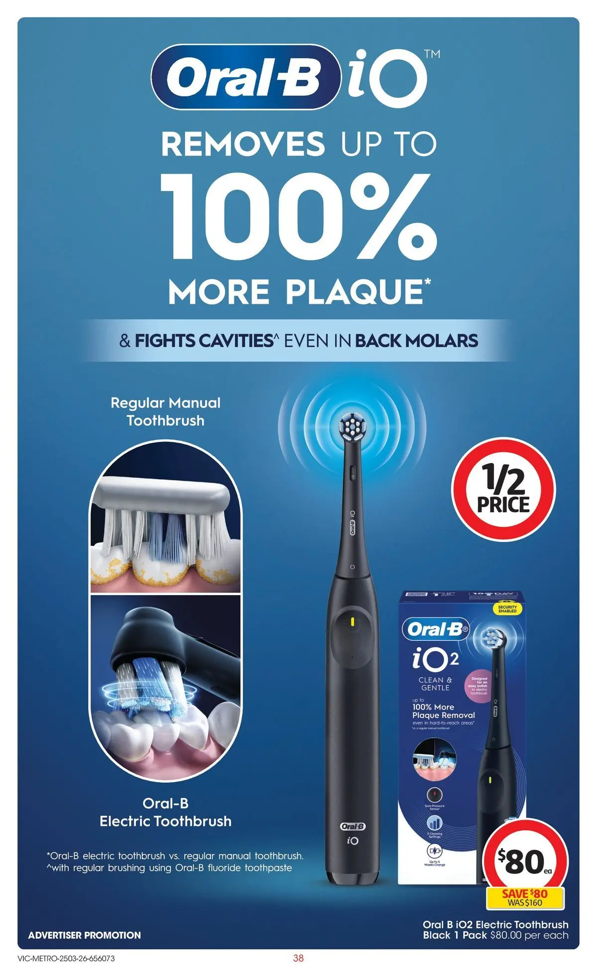 ﻿Coles catalogue valid from 24/03/2026 > Online Australia | Page: 38 | Products: Toothpaste, Toothbrush, Electric toothbrush