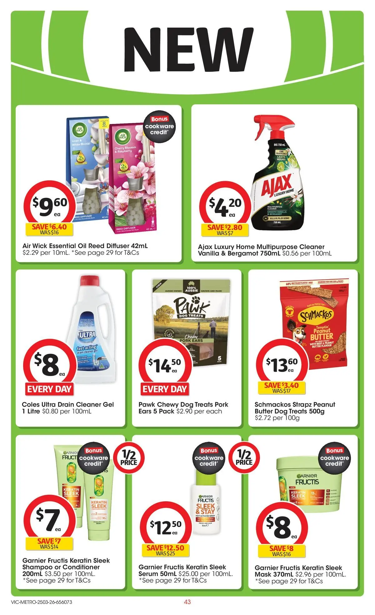 ﻿Coles catalogue valid from 24/03/2026 > Online Australia | Page: 43 | Products: Cleaner, Shampoo, Pork, Multipurpose