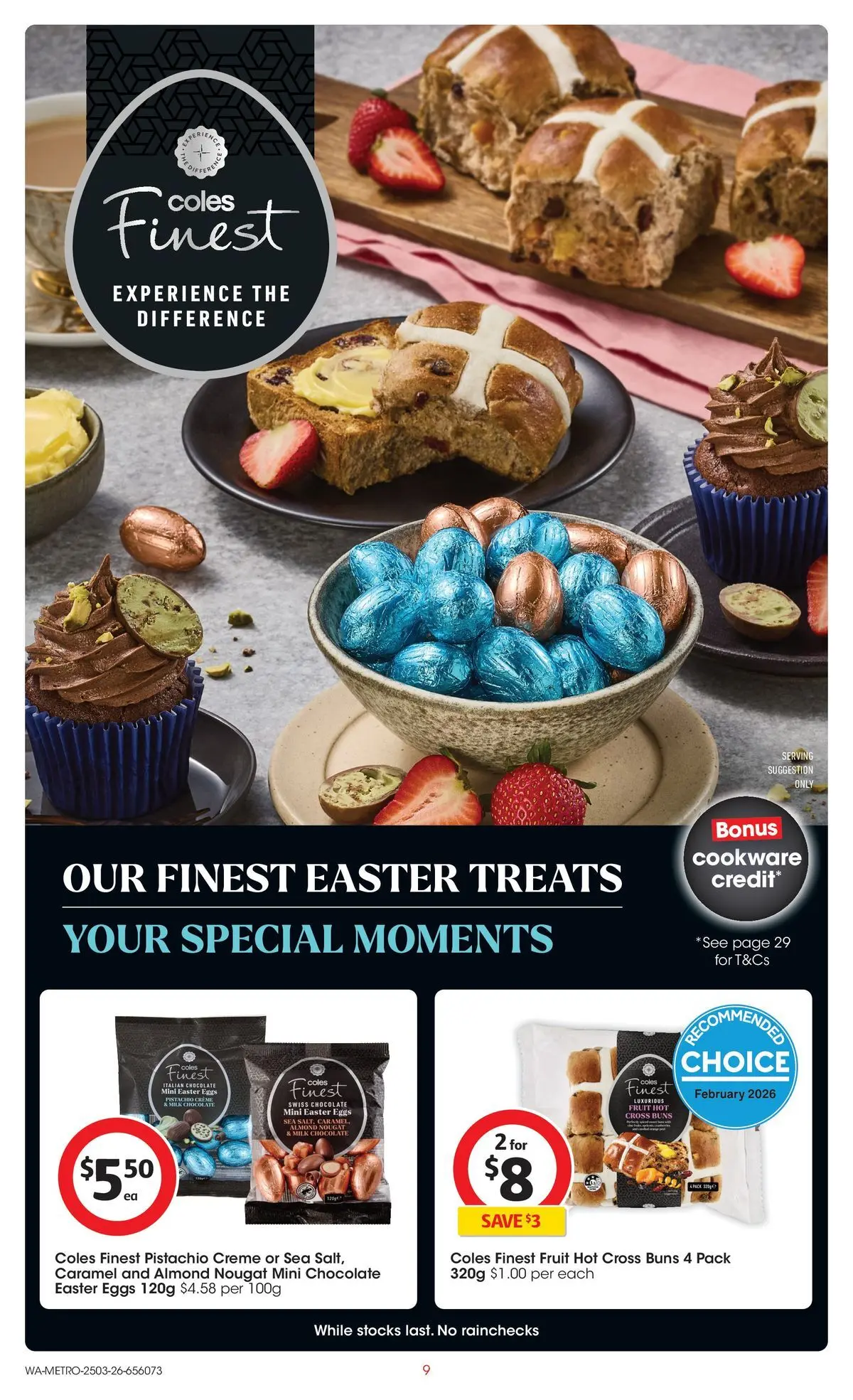 ﻿Coles catalogue valid from 25/03/2026 > Online Australia | Page: 9 | Products: Milk, Eggs, Chocolate, Cookware