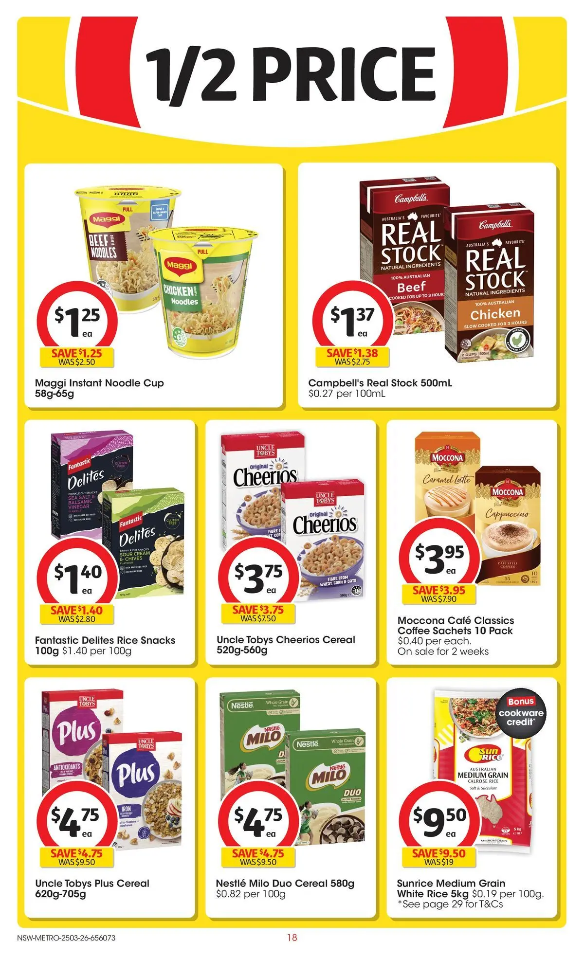 Deals - Coles Catalogue - 25th March - 24/03/2026 > weekly / monthly specials | Page: 18 | Products: Cookware, Salt, Vinegar, Wheat