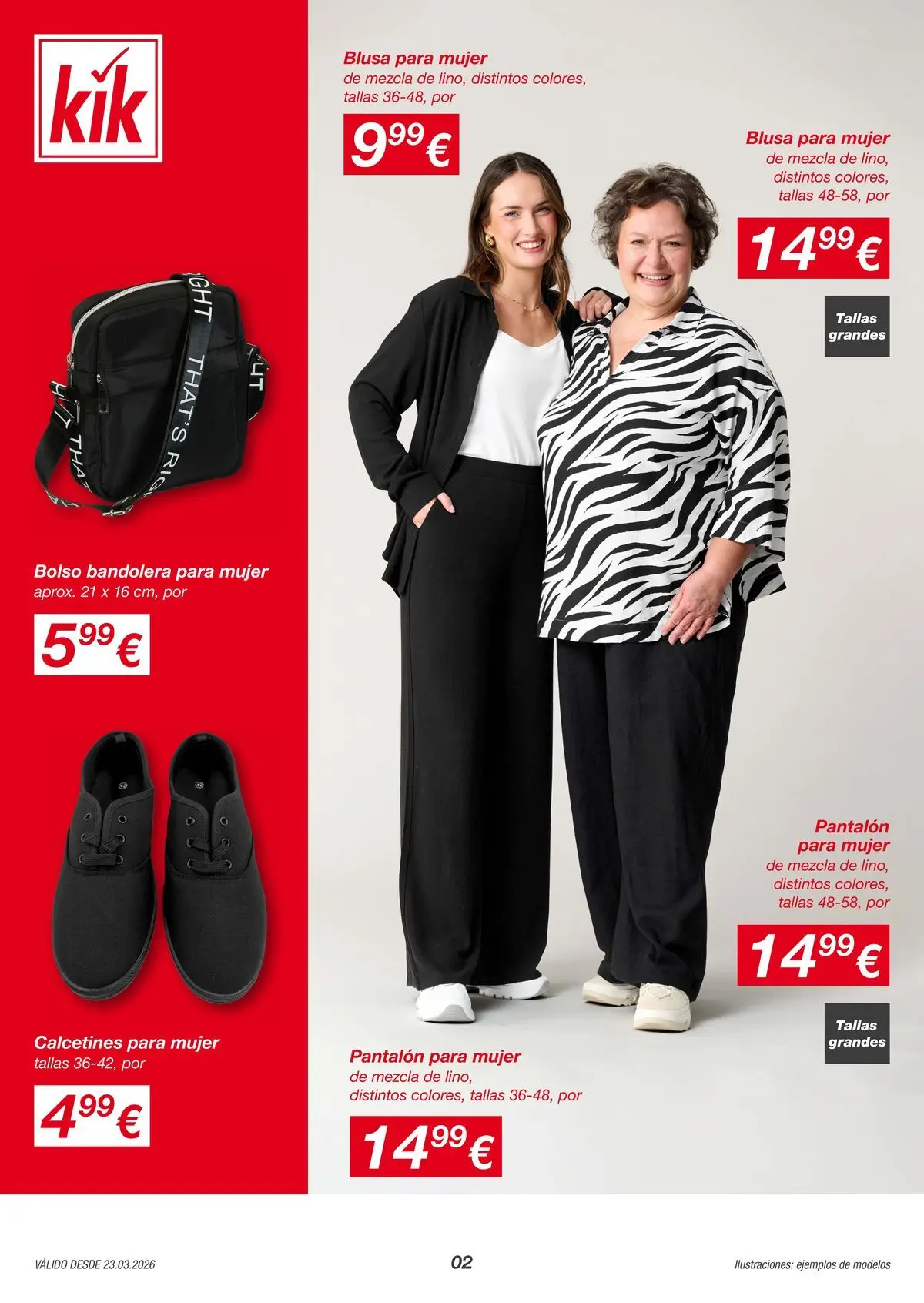 KIK - Muuucho más lino 22/03/2026 - 29/03/2026 | Página: 2 | Productos: Bolso bandolera, Blusa, Bolso