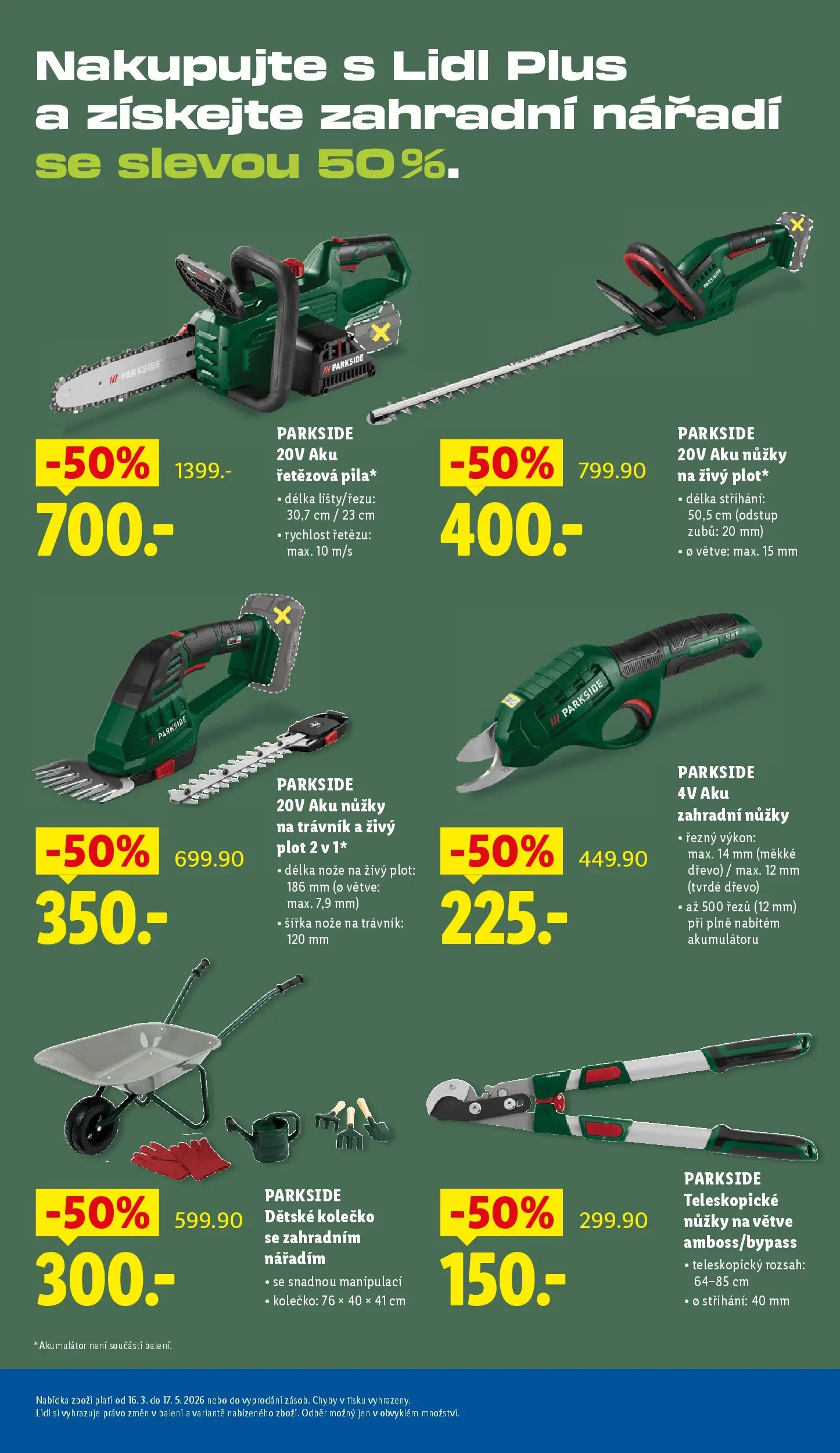 Lidl leták od 22.03.2026 - Nový akční leták | Strana: 25 | Produkty: Parkside, Nože, Nářadí, Teleskopické nůžky na větve