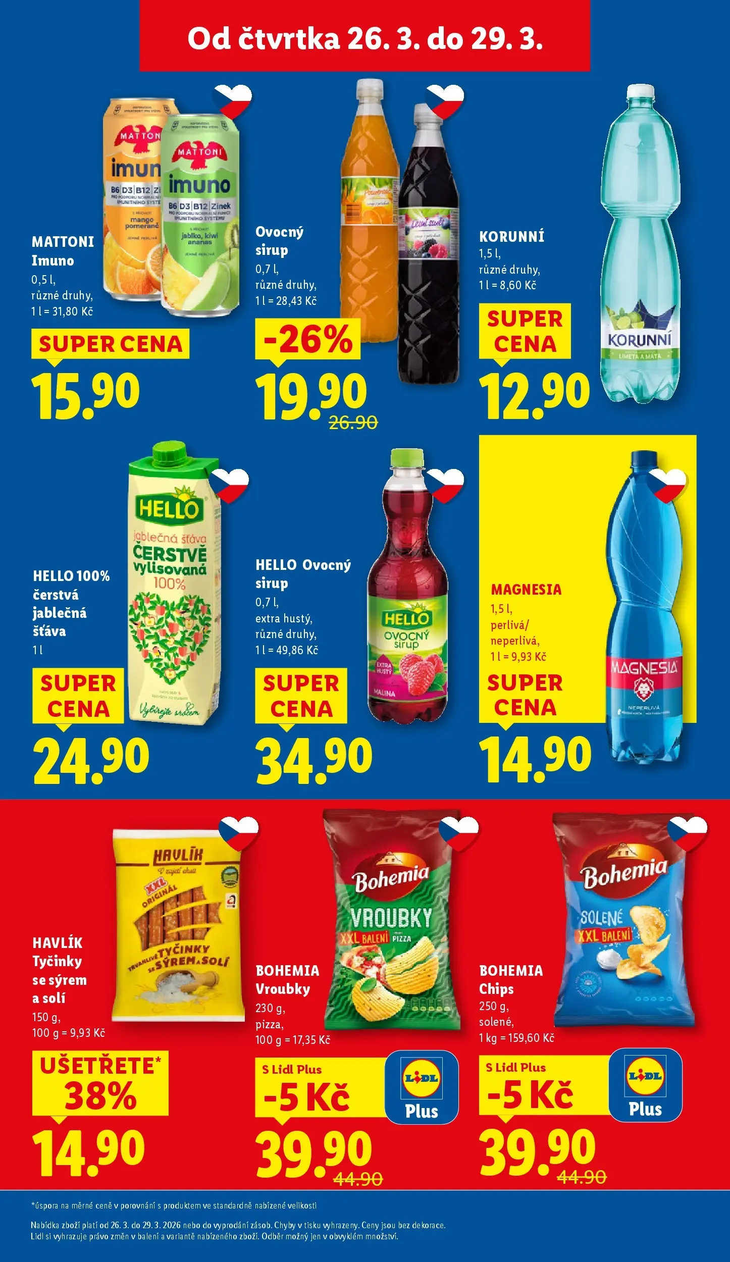 Lidl leták od 25.03.2026 - Nový akční leták | Strana: 23 | Produkty: Mattoni, Mango, Pizza XXL, Apple