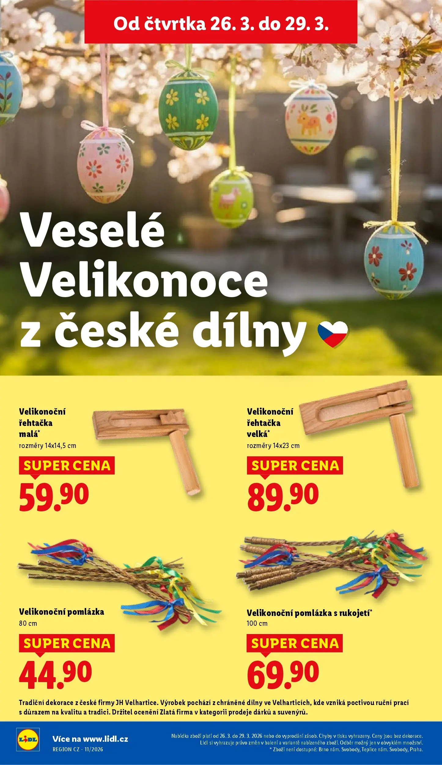 Lidl leták od 25.03.2026 - Nový akční leták | Strana: 48 | Produkty: Dekorace, Řehtačka