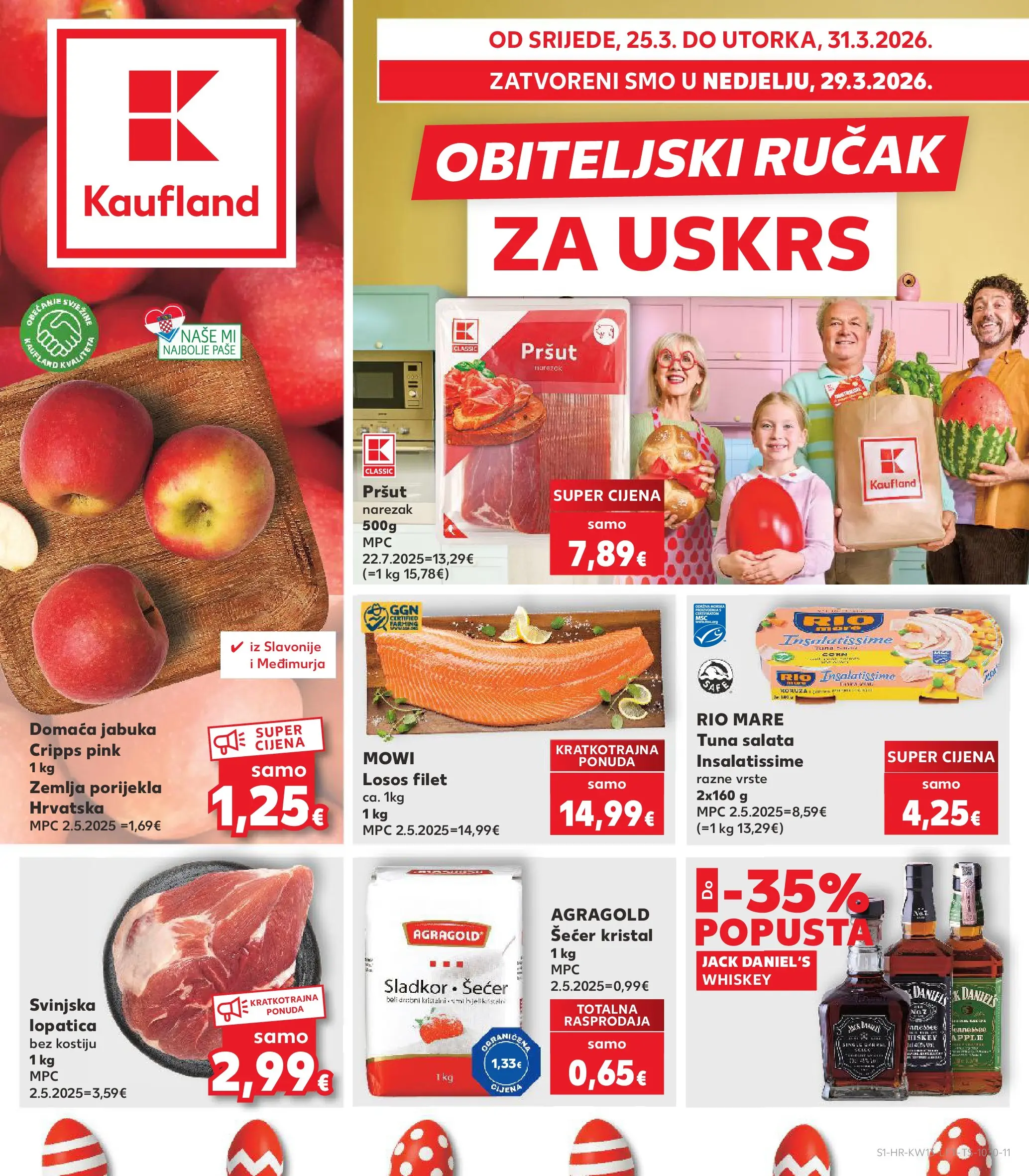 Kaufland - Kaufland katalog do 31.03.2026 novi od 24.03.2026 na listanje > letak digitalni | Stranica: 1 | Proizvodi: Šećer kristal, Narezak, Šećer, Lopatica