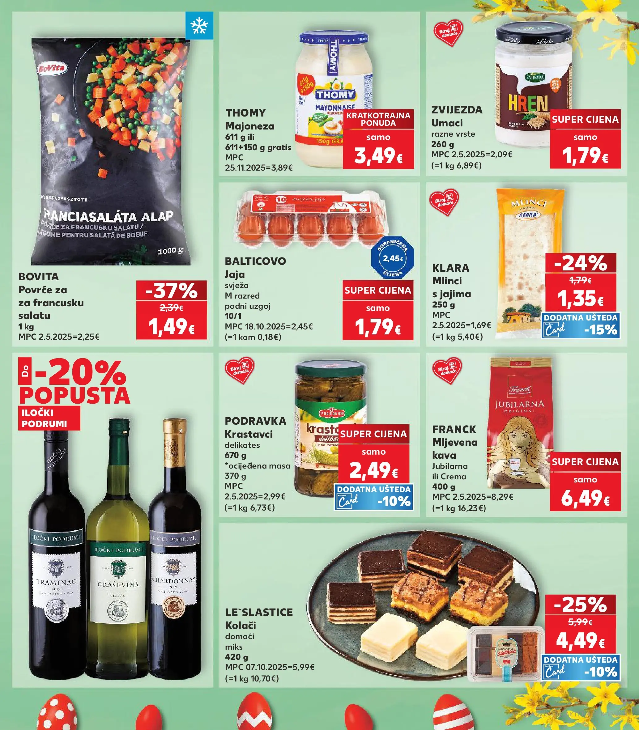 Kaufland - Kaufland katalog do 31.03.2026 novi od 24.03.2026 na listanje > letak digitalni | Stranica: 9 | Proizvodi: Podravka, Vino, Salata, Povrće