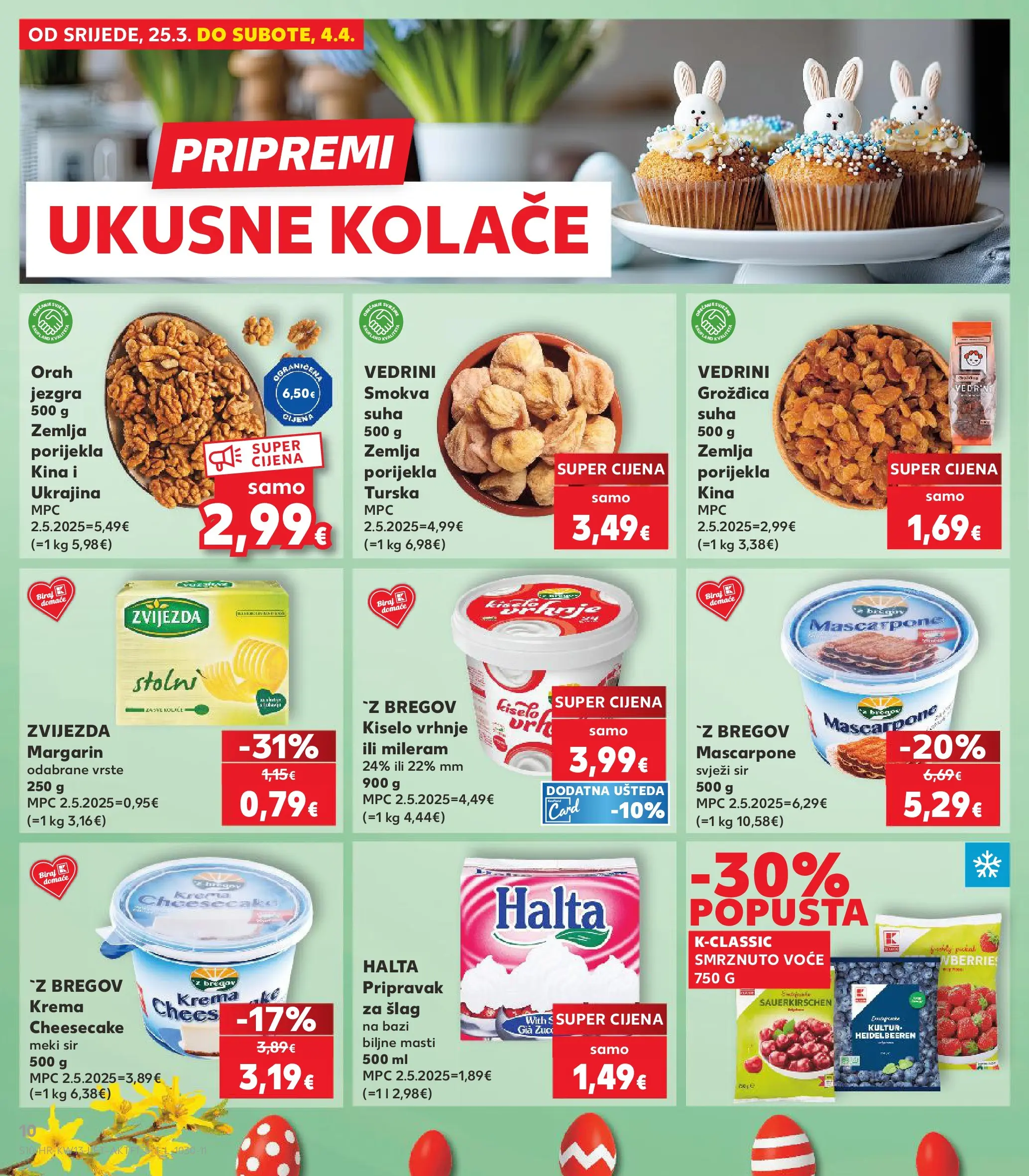 Kaufland - Kaufland katalog do 31.03.2026 novi od 24.03.2026 na listanje > letak digitalni | Stranica: 10 | Proizvodi: Mascarpone, Svježi sir, Voće, Orah