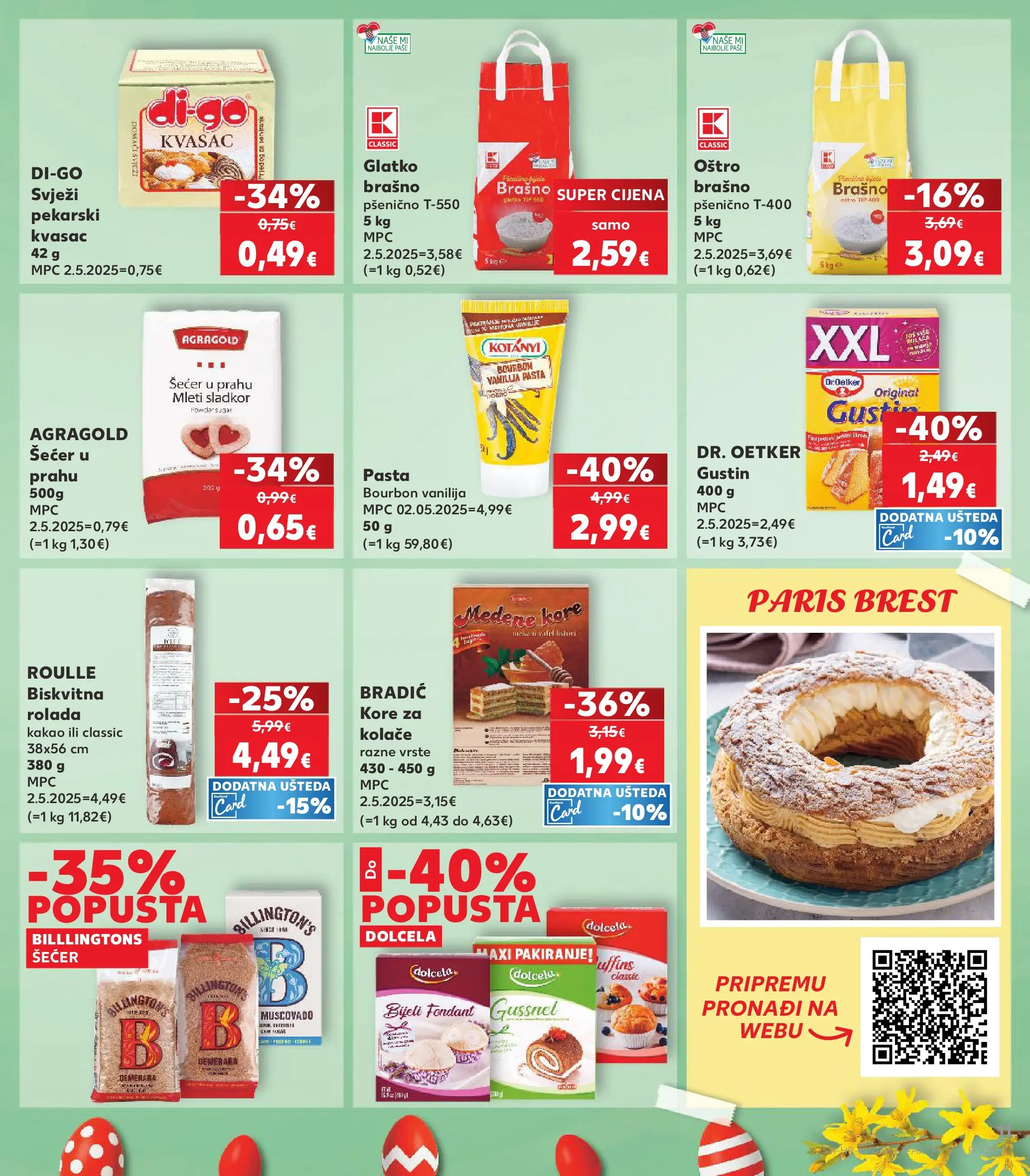 Kaufland - Kaufland katalog do 31.03.2026 novi od 24.03.2026 na listanje > letak digitalni | Stranica: 11 | Proizvodi: Brašno, Pasta, Kakao, Kvasac