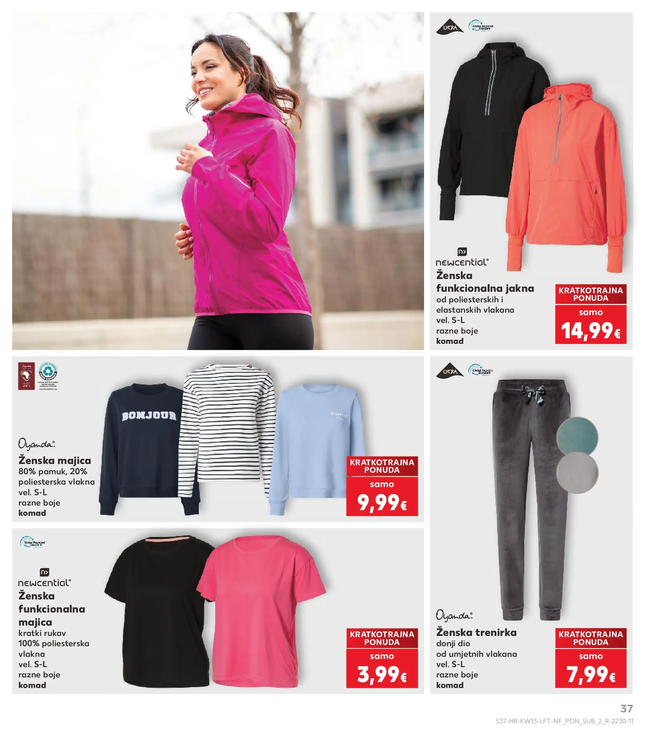 Kaufland - Kaufland katalog do 31.03.2026 novi od 24.03.2026 na listanje > letak digitalni | Stranica: 37 | Proizvodi: Majica, Jakna, Trenirka