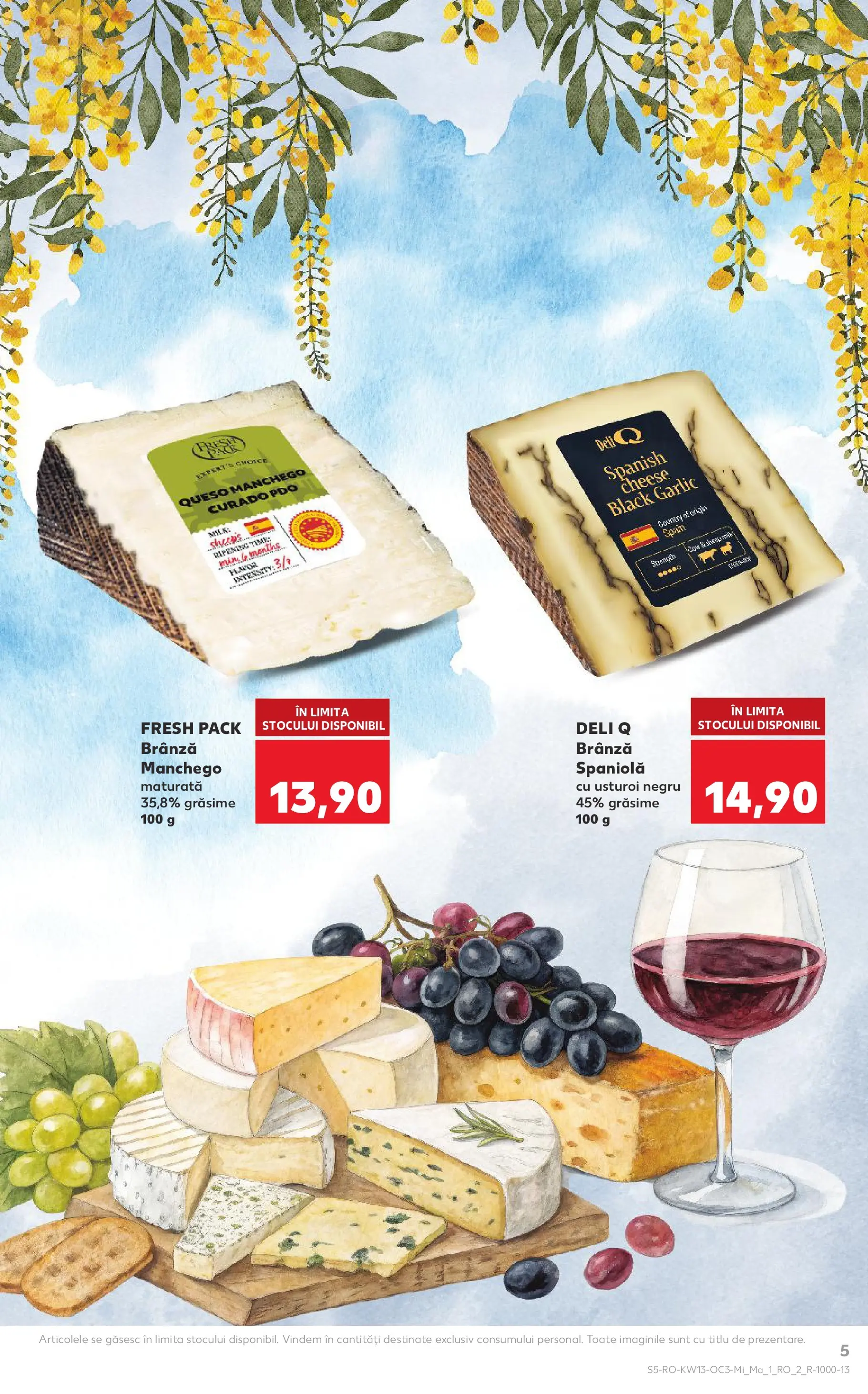 Kaufland Domnesti 24.03.2026 - Revista si Oferta | Pagină: 5 | Produse: Brânză, Usturoi