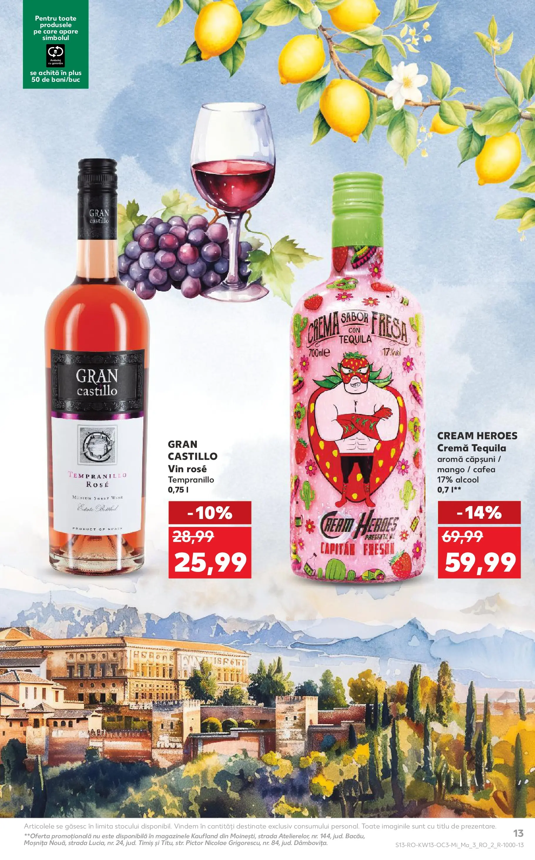 Kaufland Domnesti 24.03.2026 - Revista si Oferta | Pagină: 13 | Produse: Cremă, Cafea, Vin, Mango