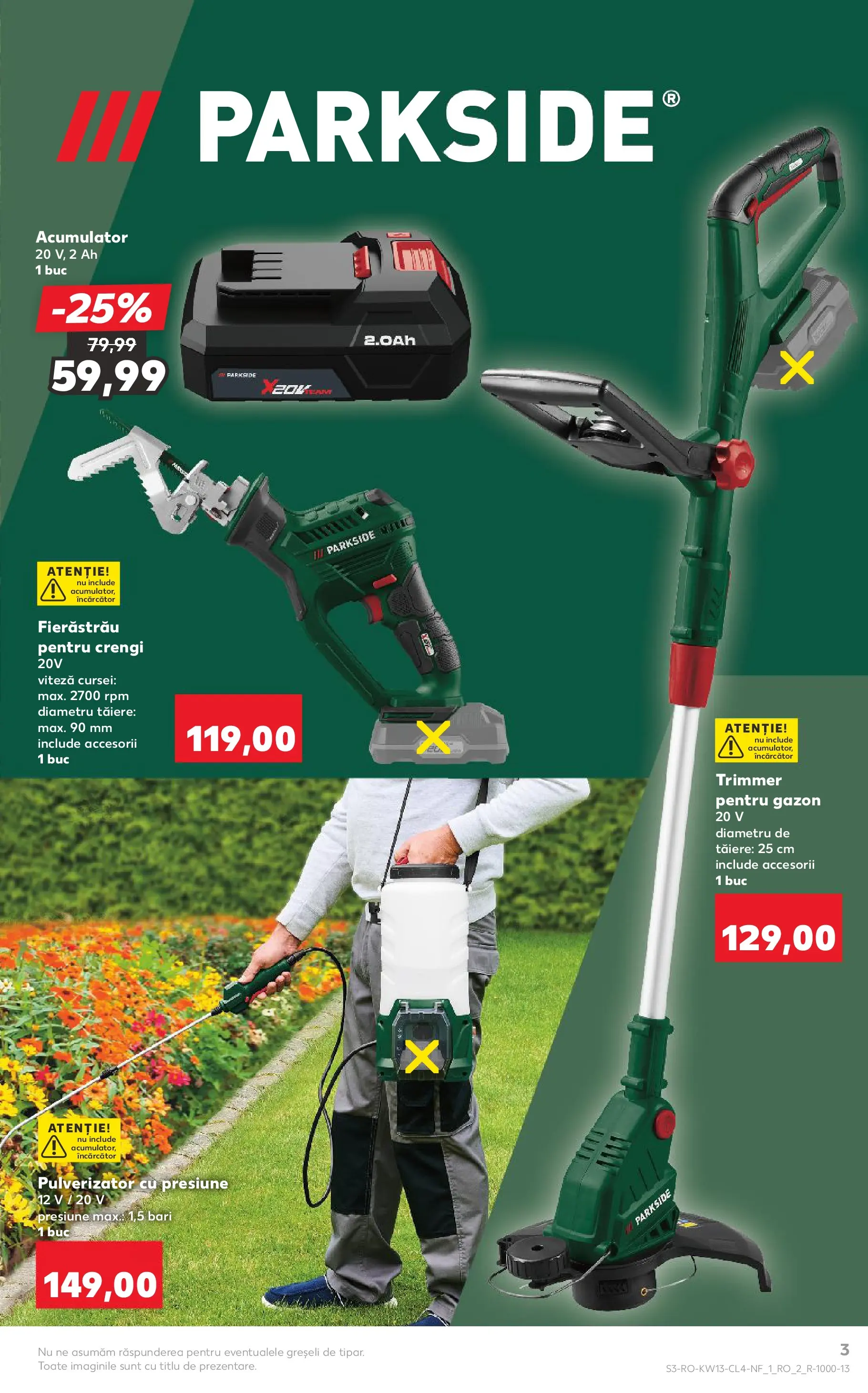 Kaufland Domnesti 24.03.2026 - Revista si Oferta | Pagină: 3 | Produse: Trimmer, Încărcător