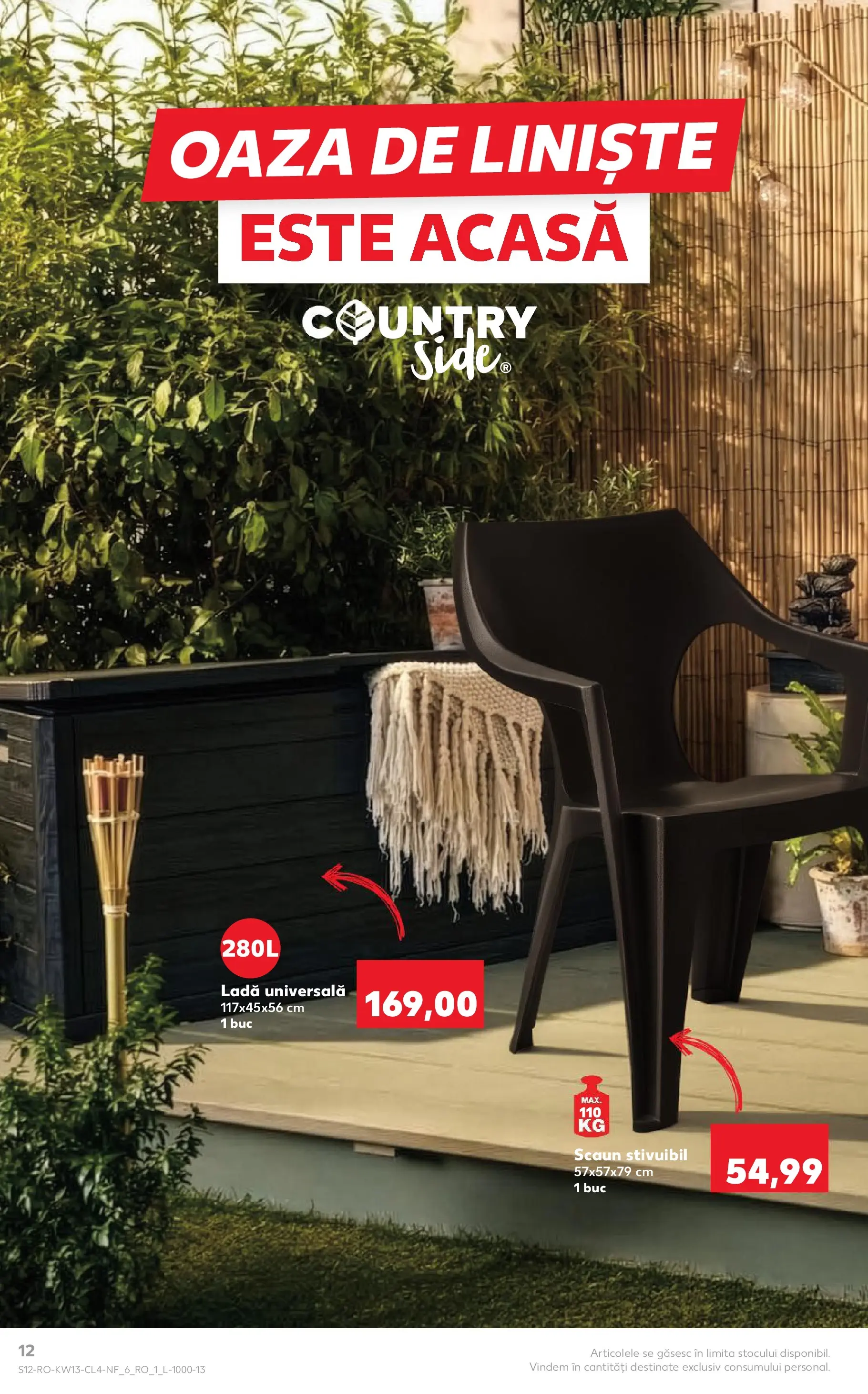 Kaufland Domnesti 24.03.2026 - Revista si Oferta | Pagină: 12 | Produse: Scaun