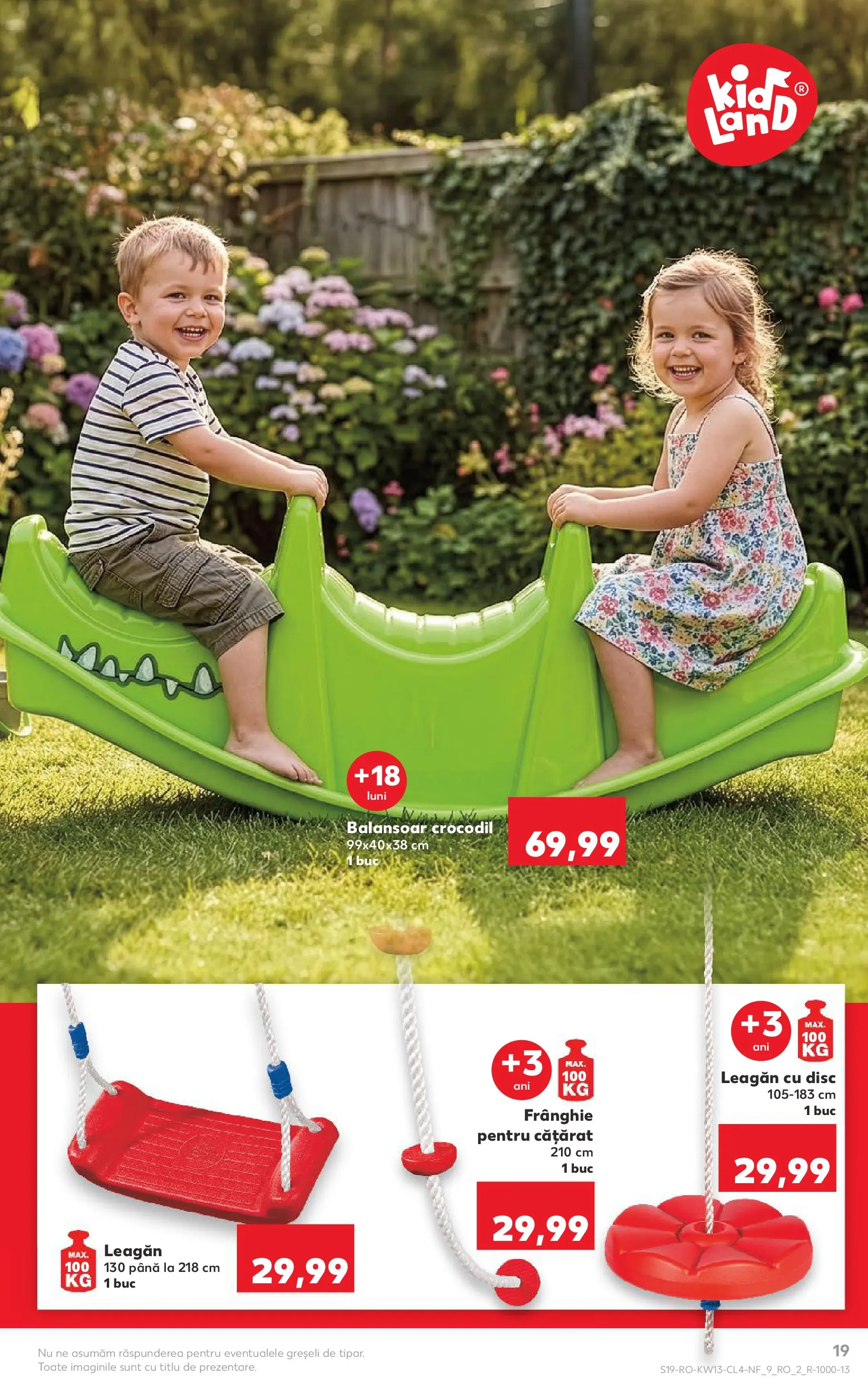 Kaufland Domnesti 24.03.2026 - Revista si Oferta | Pagină: 19 | Produse: Disc, Balansoar
