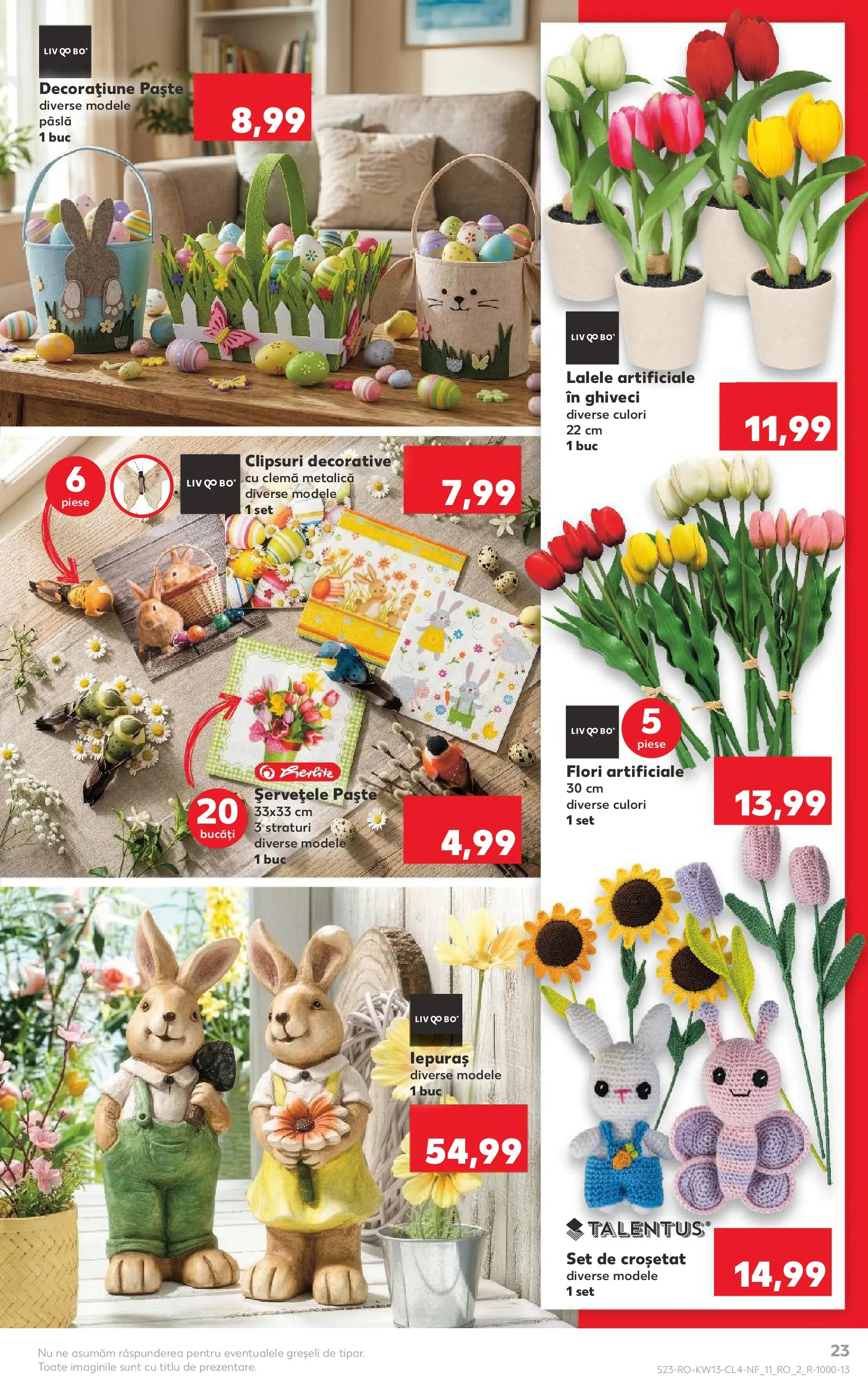 Kaufland Domnesti 24.03.2026 - Revista si Oferta | Pagină: 23 | Produse: Ghiveci, Paste