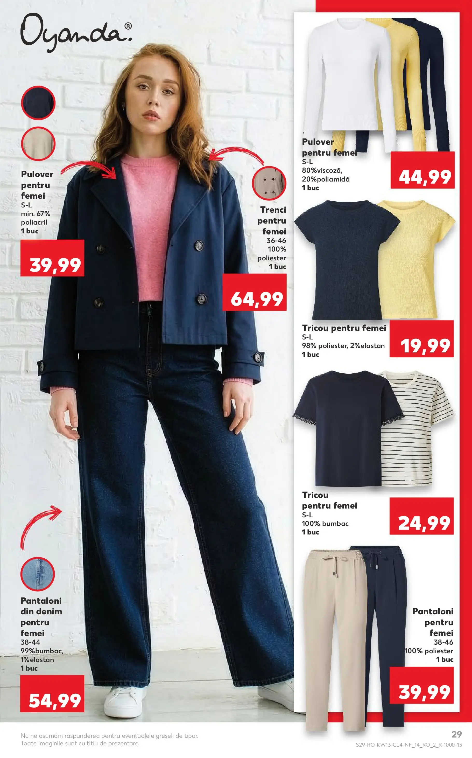 Kaufland Domnesti 24.03.2026 - Revista si Oferta | Pagină: 29 | Produse: Tricou, Pulover, Pantaloni