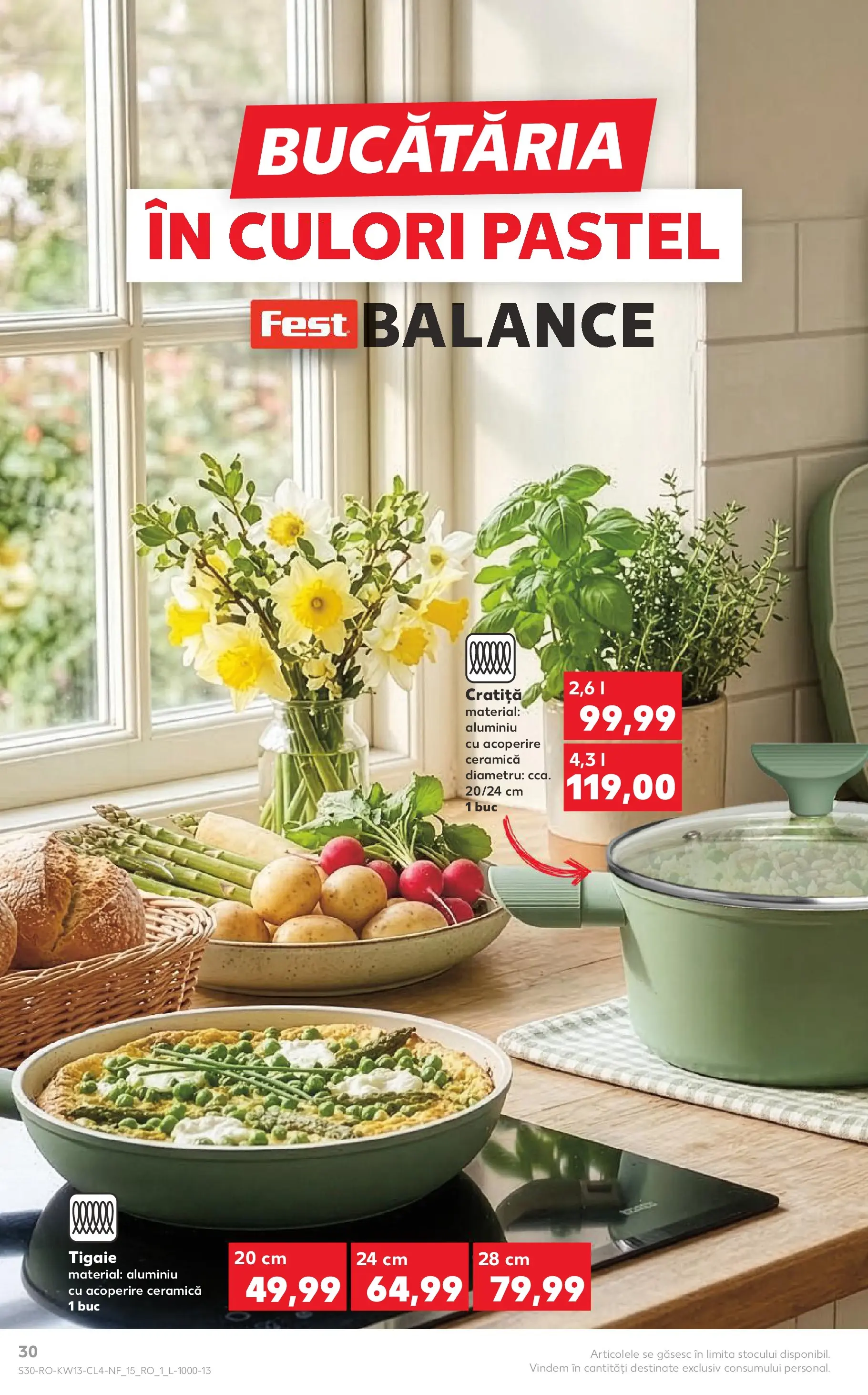Kaufland Domnesti 24.03.2026 - Revista si Oferta | Pagină: 30 | Produse: Tigaie, Cratiță