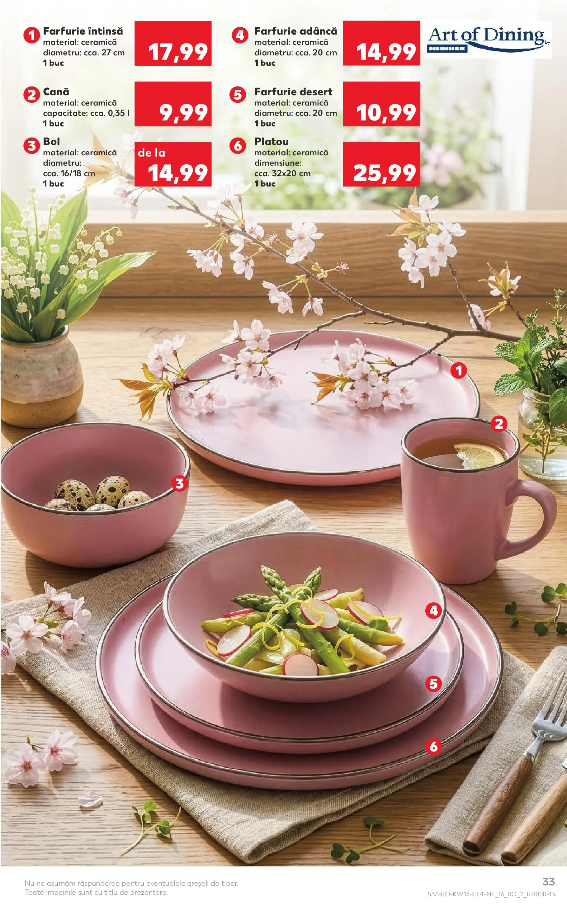 Kaufland Domnesti 24.03.2026 - Revista si Oferta | Pagină: 33 | Produse: Bol, Farfurie