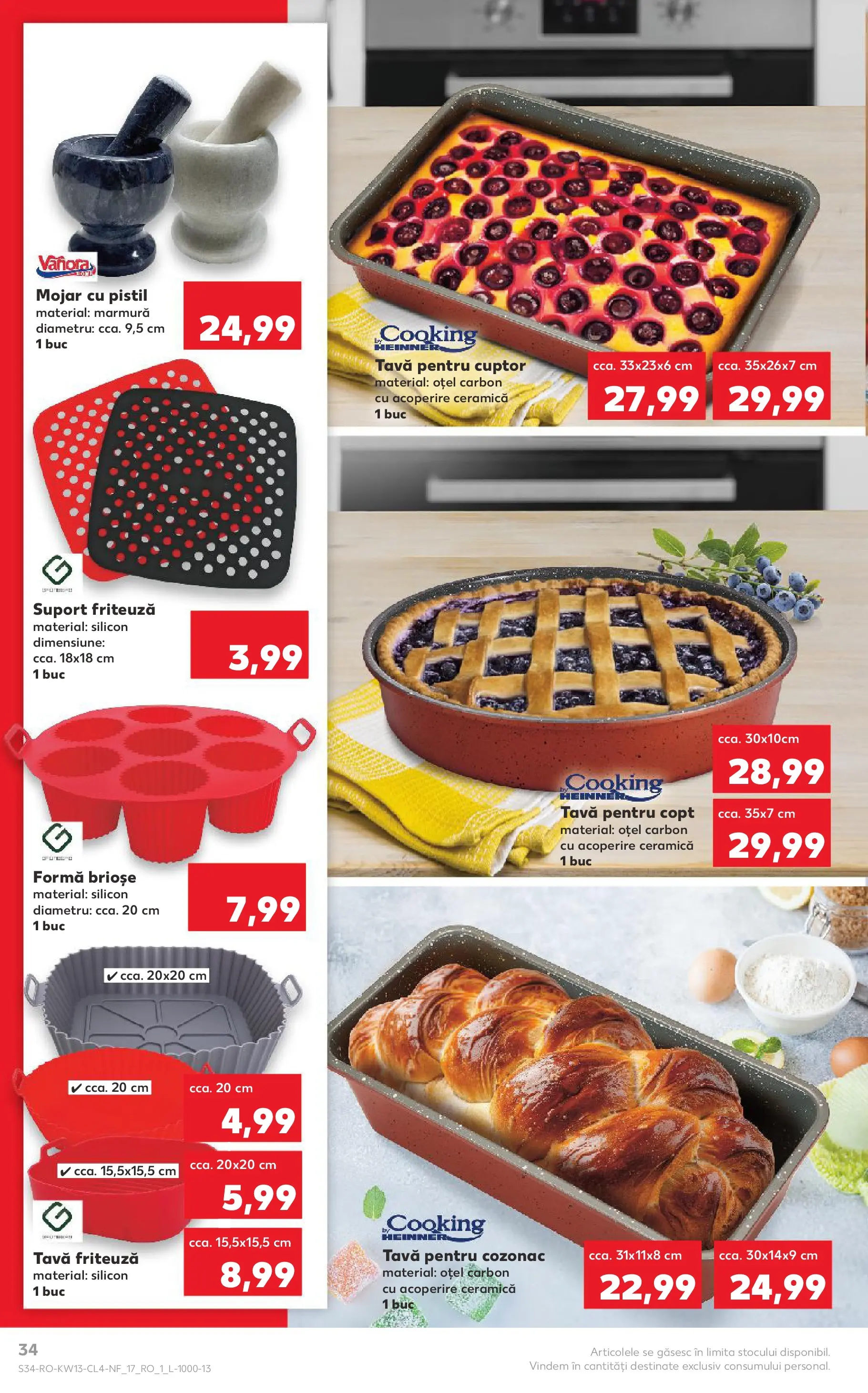 Kaufland Domnesti 24.03.2026 - Revista si Oferta | Pagină: 34 | Produse: Cuptor, Friteuză