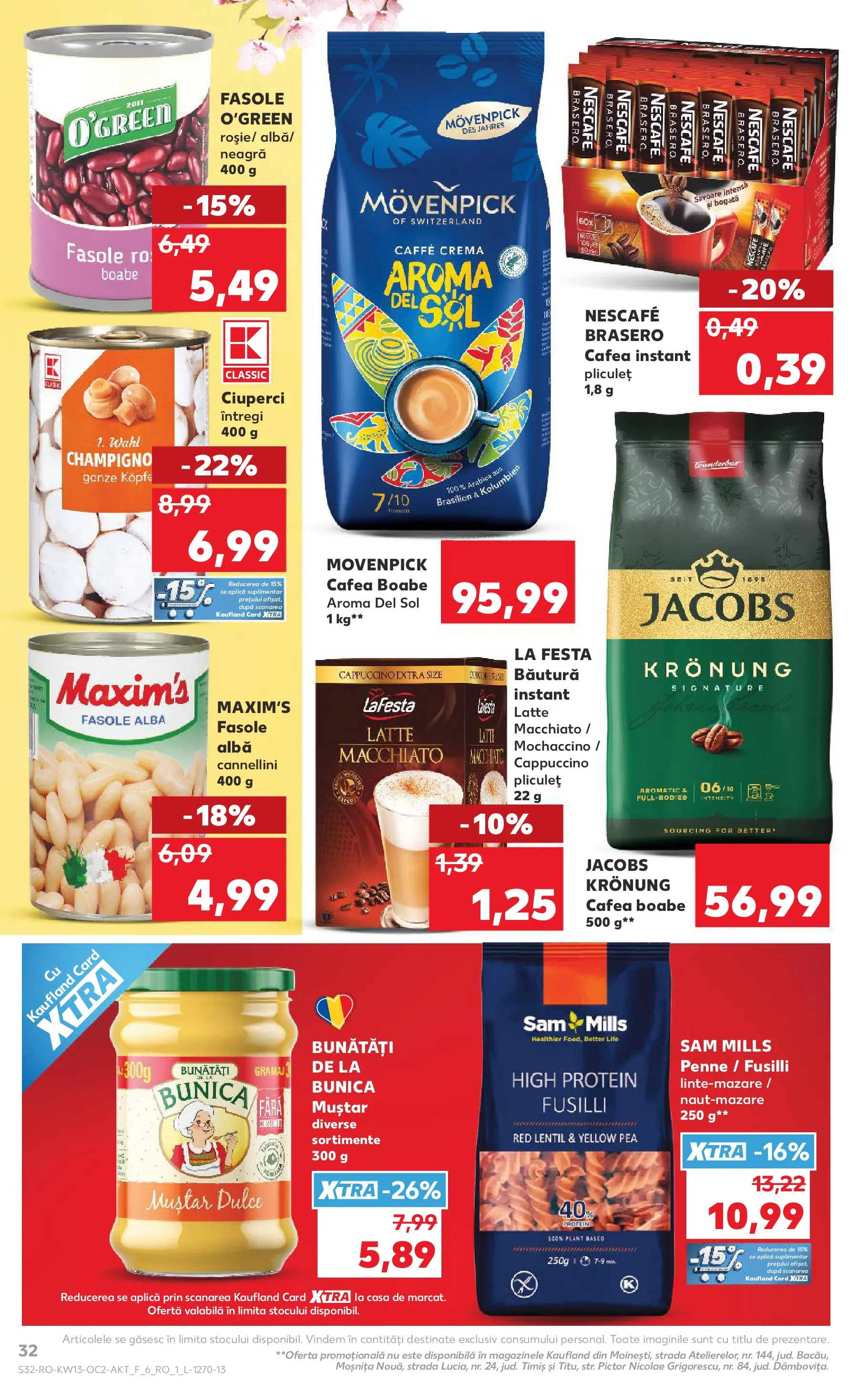 Kaufland Satu Mare 25.03.2026 - Revista si Oferta | Pagină: 32 | Produse: Köpek çiti, Cremă, Cafea, Muștar