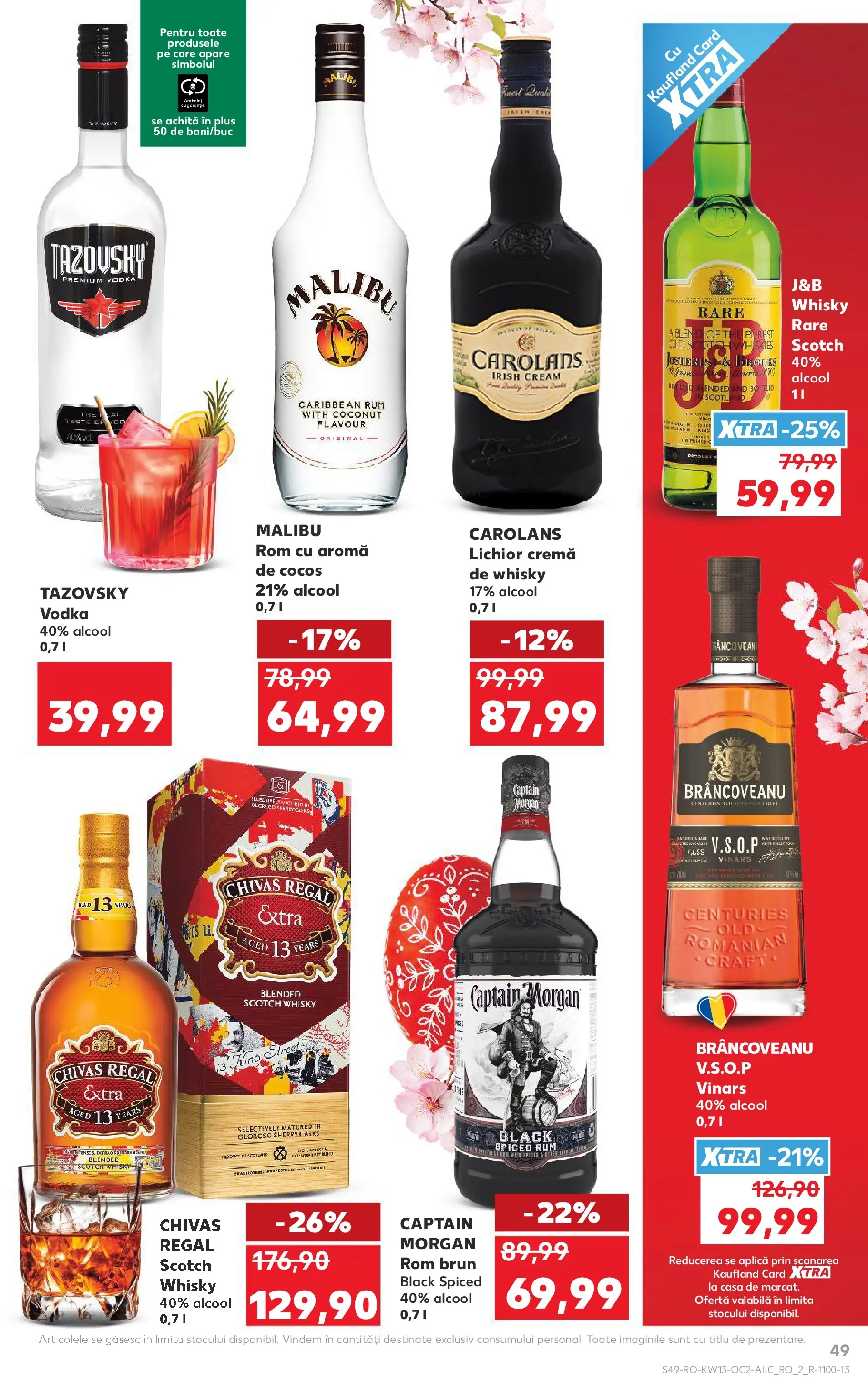 Kaufland Ploiești 25.03.2026 - Revista si Oferta | Pagină: 49 | Produse: Lichior, Cremă, Rom, Vodka