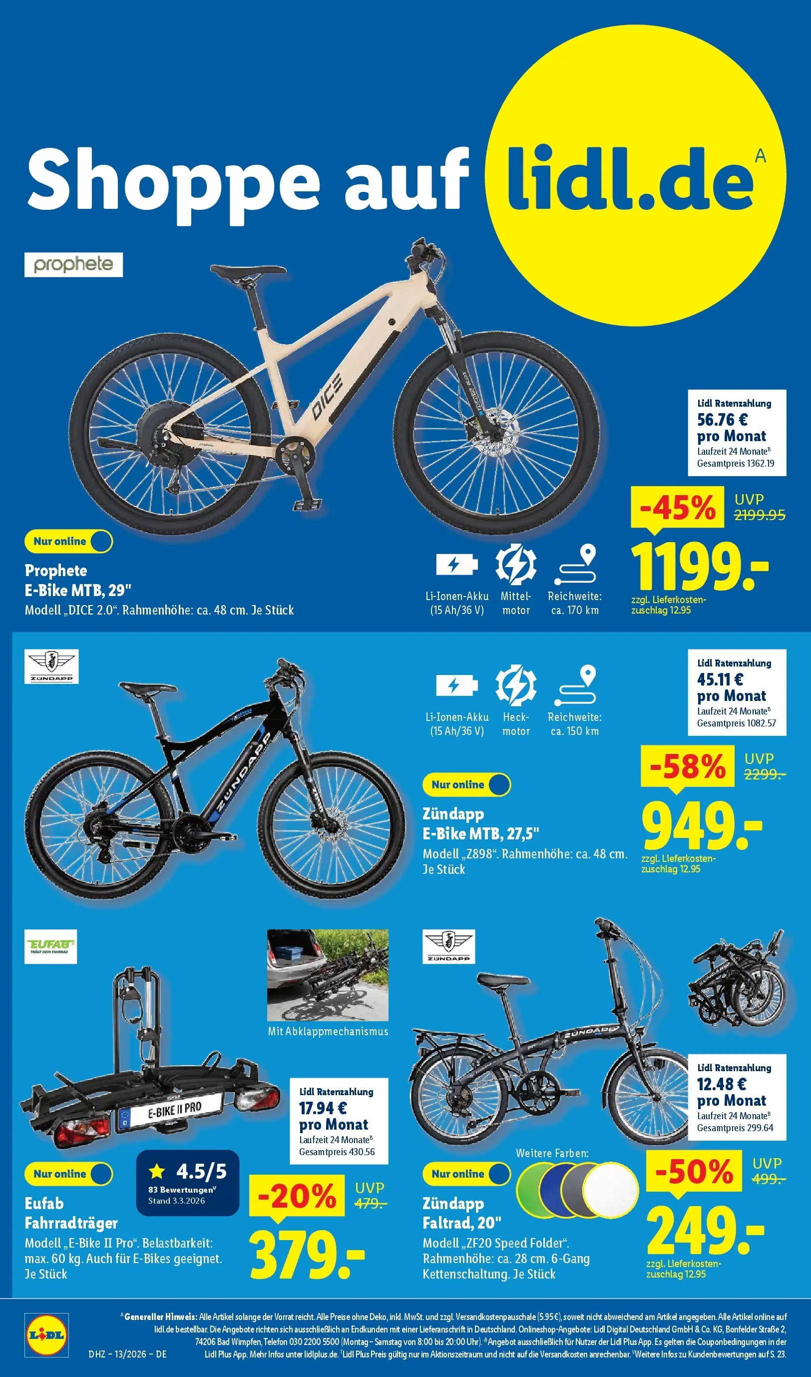 Lidl Prospekt Hof-innenstadt (ab 22.03.2026) zum Blättern » Angebote | Seite: 6 | Produkte: Bad, Telefon