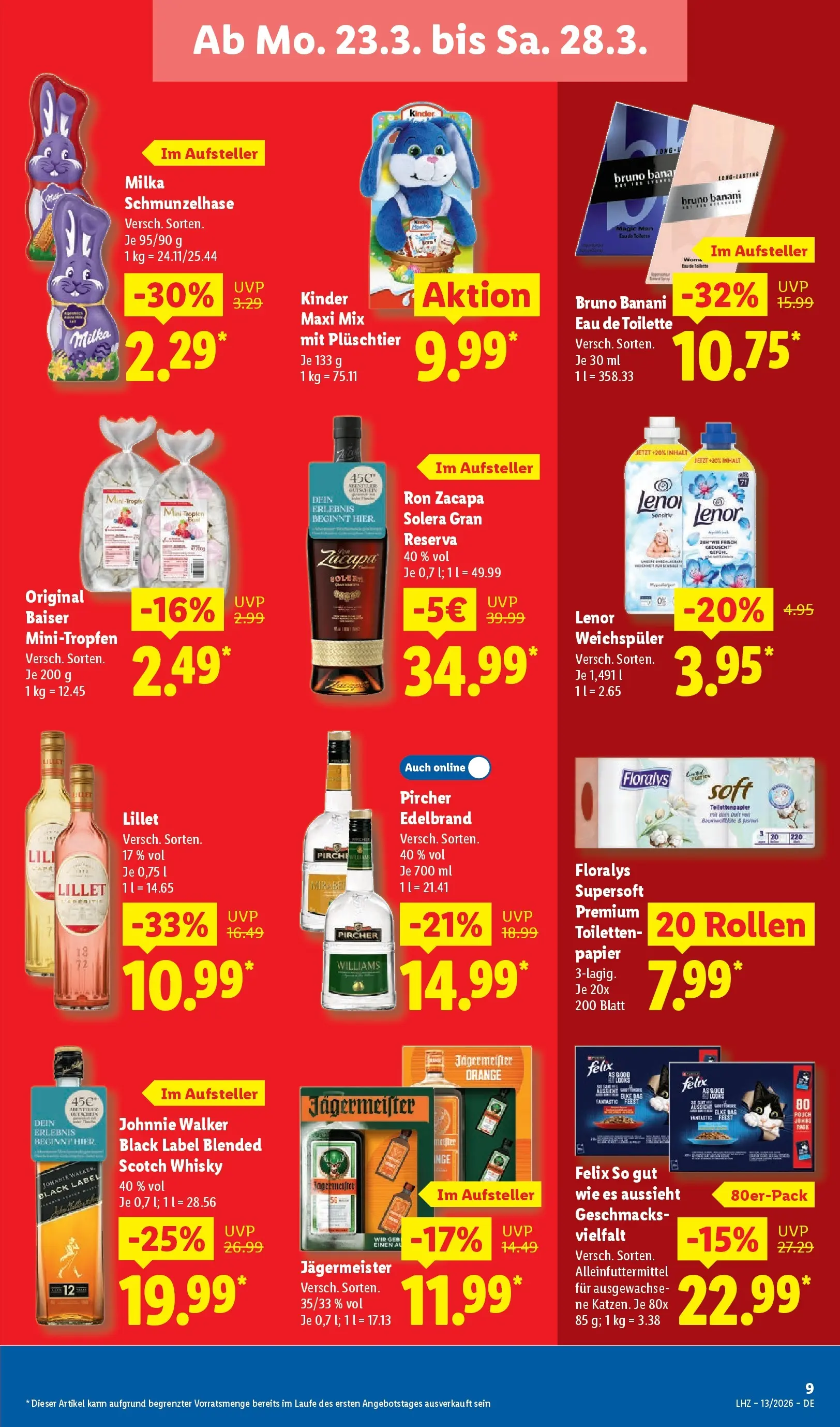 Lidl Prospekt Hof-innenstadt (ab 22.03.2026) zum Blättern » Angebote | Seite: 15 | Produkte: Toilette, Duft, Jägermeister, Toilettenpapier