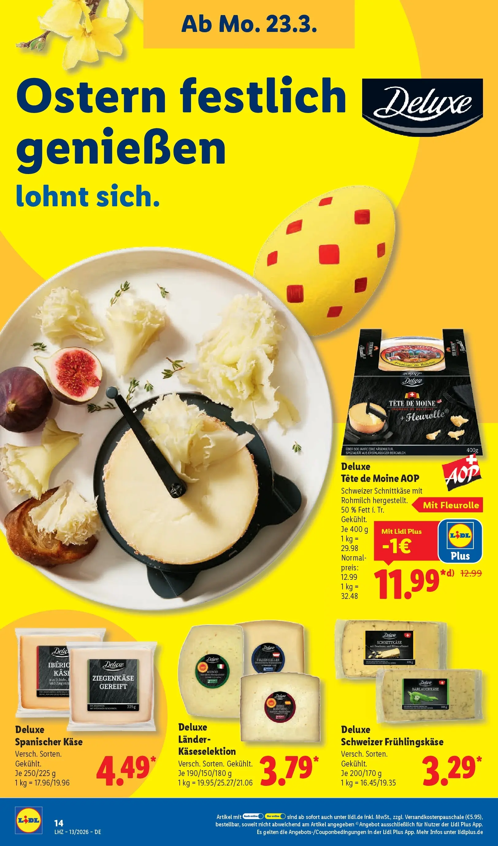 Lidl Prospekt Hof-innenstadt (ab 22.03.2026) zum Blättern » Angebote | Seite: 26 | Produkte: Käse, Ziegenkäse