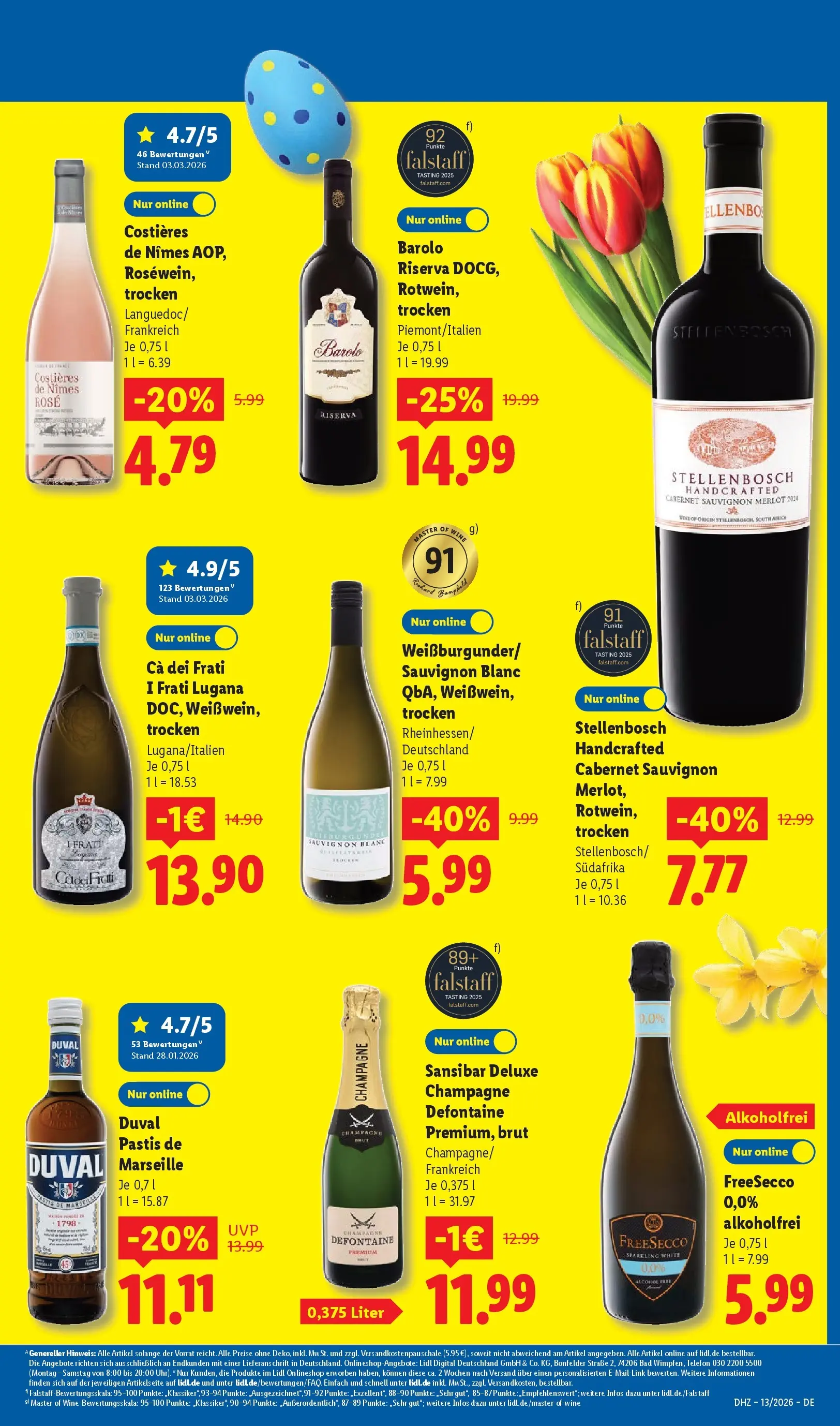 Lidl Prospekt Hof-innenstadt (ab 22.03.2026) zum Blättern » Angebote | Seite: 37 | Produkte: Merlot, Bad, Telefon