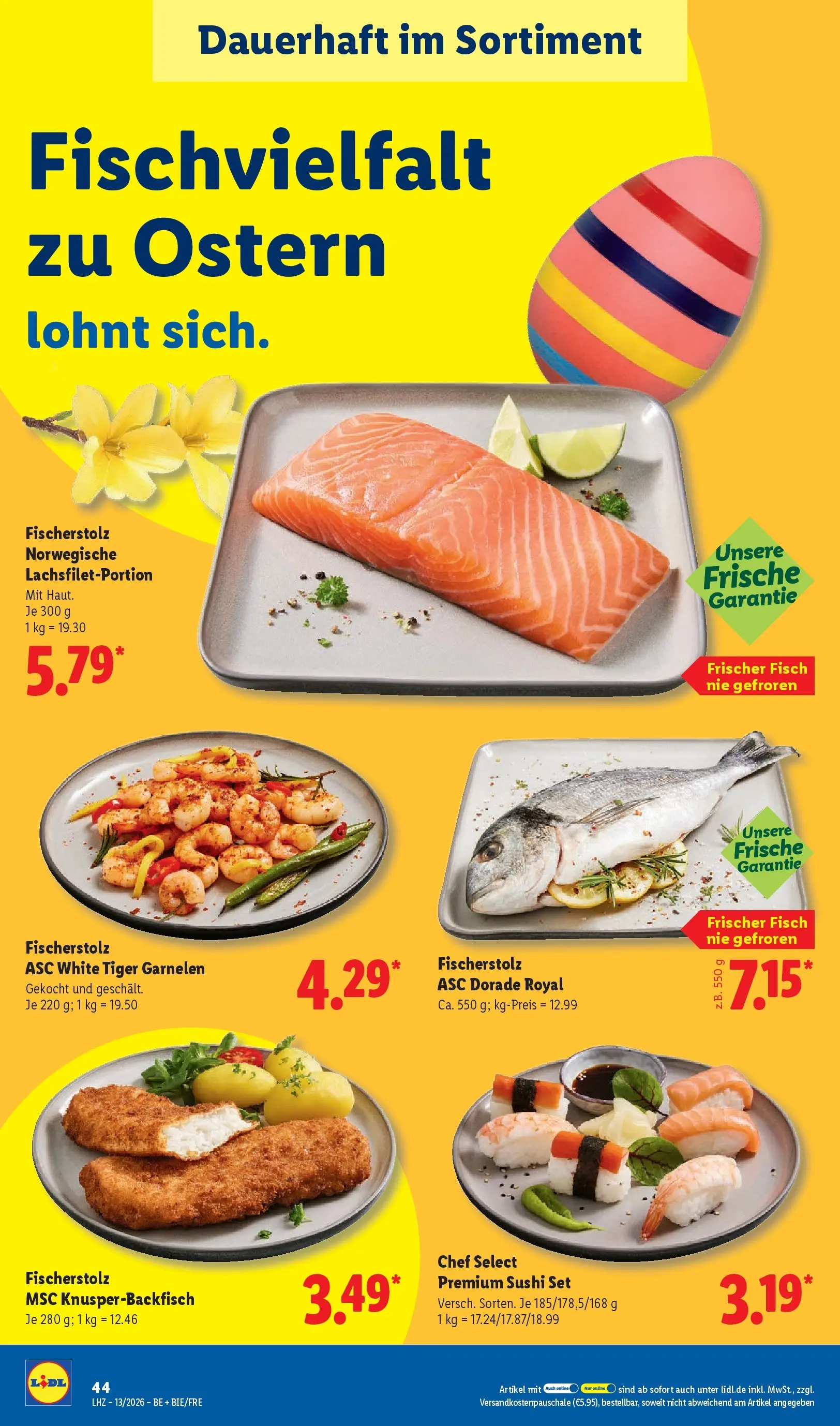 Lidl Prospekt Mahlow (ab 23.03.2026) » Angebote online | Seite: 66 | Produkte: Dorade, Garnelen, Fisch, Tiger garnelen Lidl Prospekt Mahlow (ab 23.03.2026) zum Blättern » Angebote | Seite: 66 | Produkte: Dorade, Garnelen, Fisch, Tiger garnelen