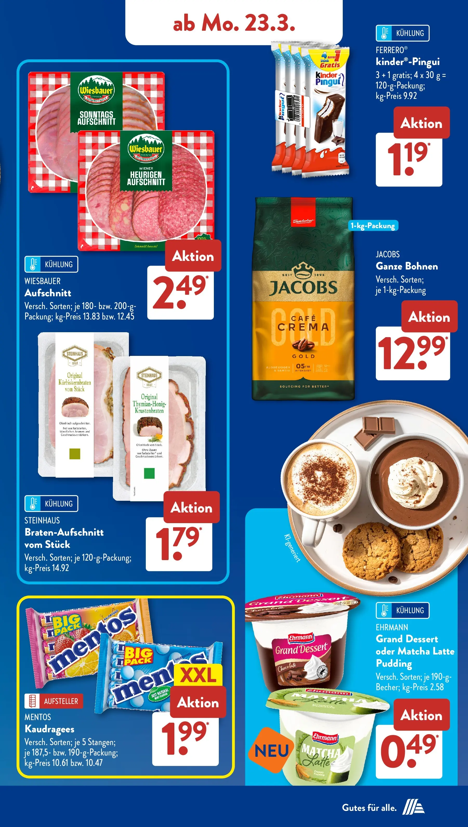 Aldi Süd - Aldi Süd: Wochenangebote (ab 23.03.2026) zum Blättern | Seite: 13 | Produkte: Ehrmann grand dessert, Pudding