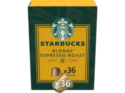 Starbucks Blonde Espresso Roast Kaffeekapsel, 36 St&uuml;ck, Kompatibles System: Nespresso
