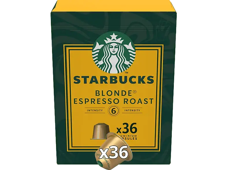 Starbucks Blonde Espresso Roast Kaffeekapsel, 36 St&uuml;ck, Kompatibles System: Nespresso