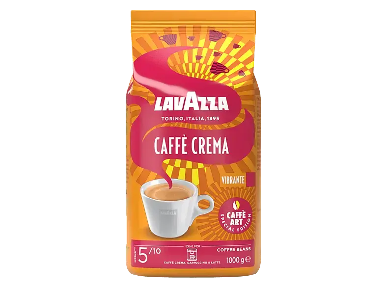 Lavazza Caffe Crema Vibrante Special Edition Kaffeebohnen, 1 kg, Kompatibles System: Kaffeevollautomaten